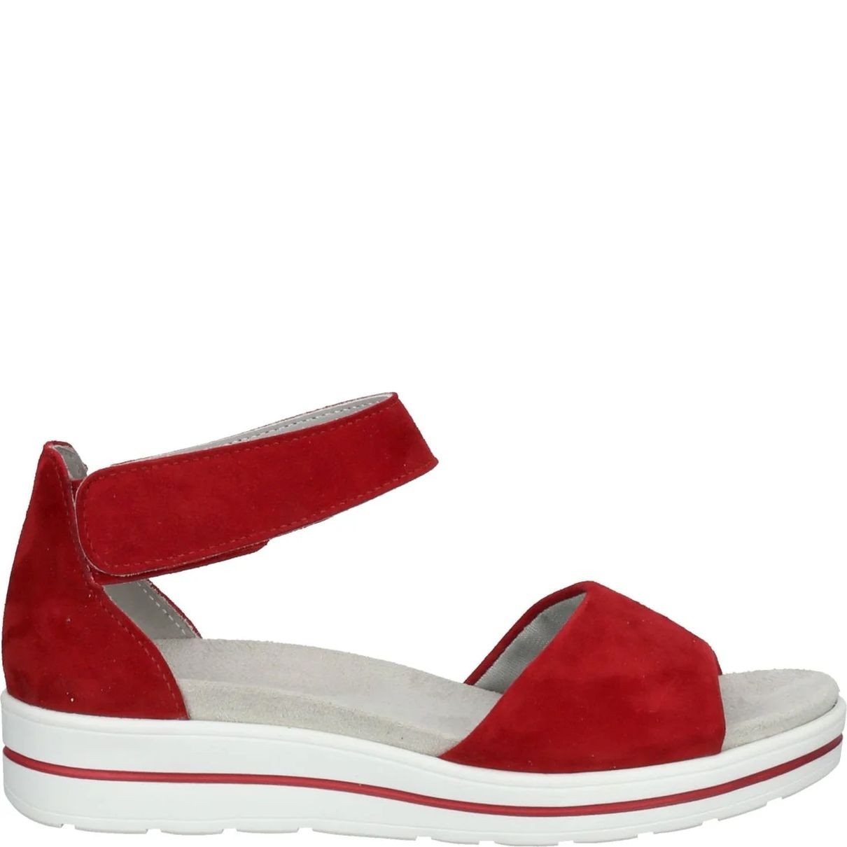 BAMA Basutės moterims, Raudona, SANDALS 2