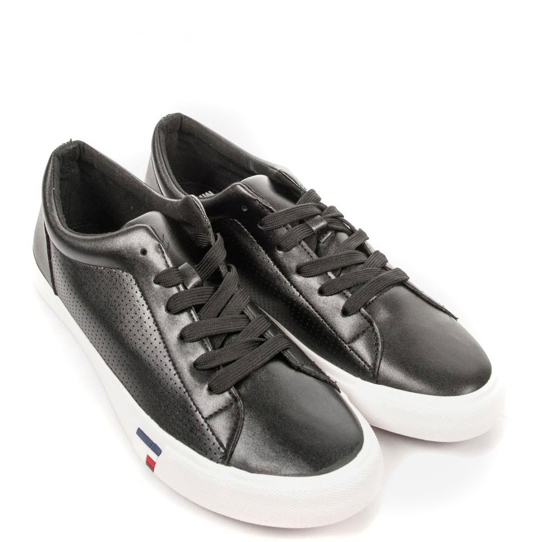 KEDDO DENIM Laisvalaikio bateliai vyrams, Juoda, Sneakers 1