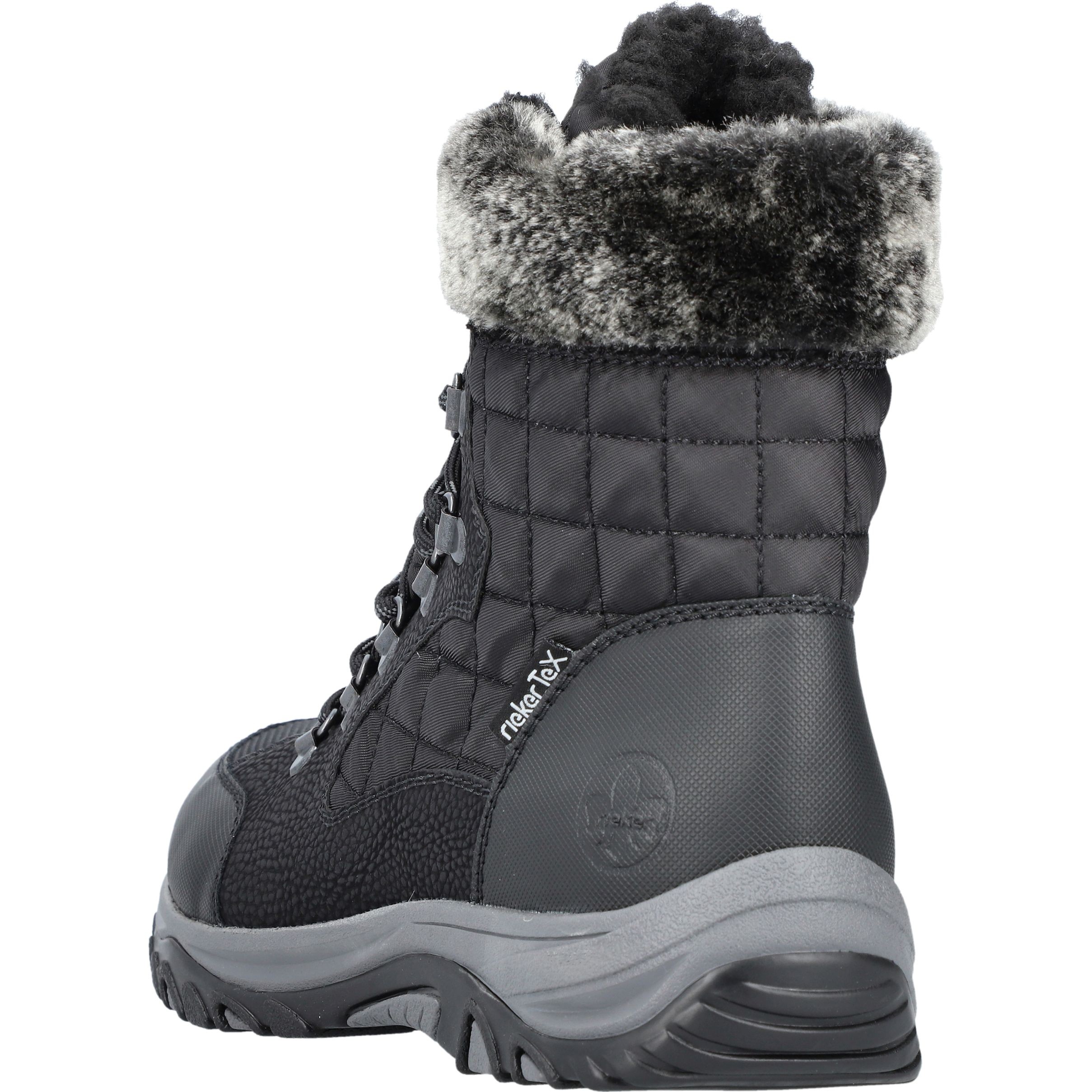 RIEKER Aulinukai moterims, Juoda, BOOTIES 7