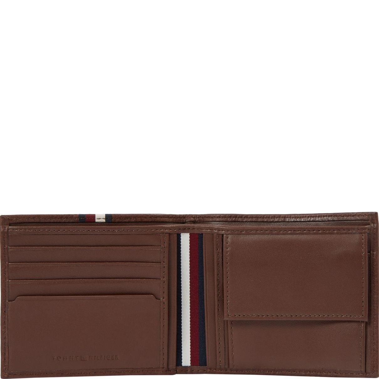 TOMMY HILFIGER Piniginė vyrams, Ruda, Prem cc/coin wallets 3