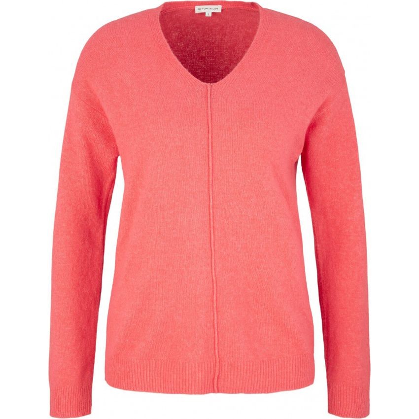 TOM TAILOR Megztinis moterims, Raudona, Megztinis 1