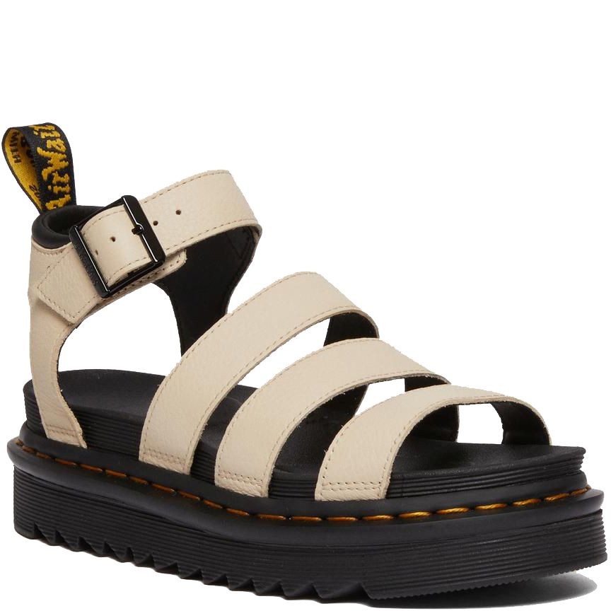 DR. MARTENS Basutės moterims, Smėlio, Blaire parchment pisa sandals 1