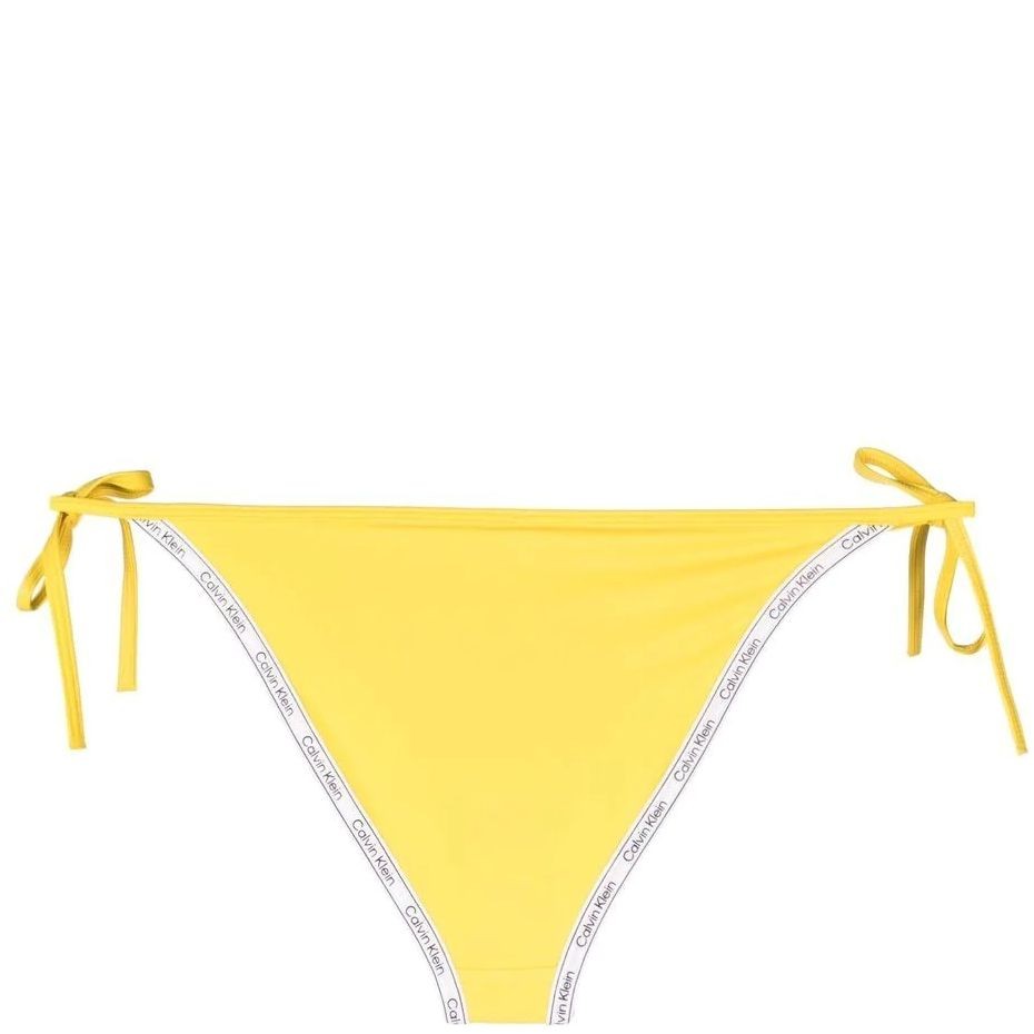CALVIN KLEIN UW Apatinė kostiumėlio dalis moterims, Geltona, String side tie 2