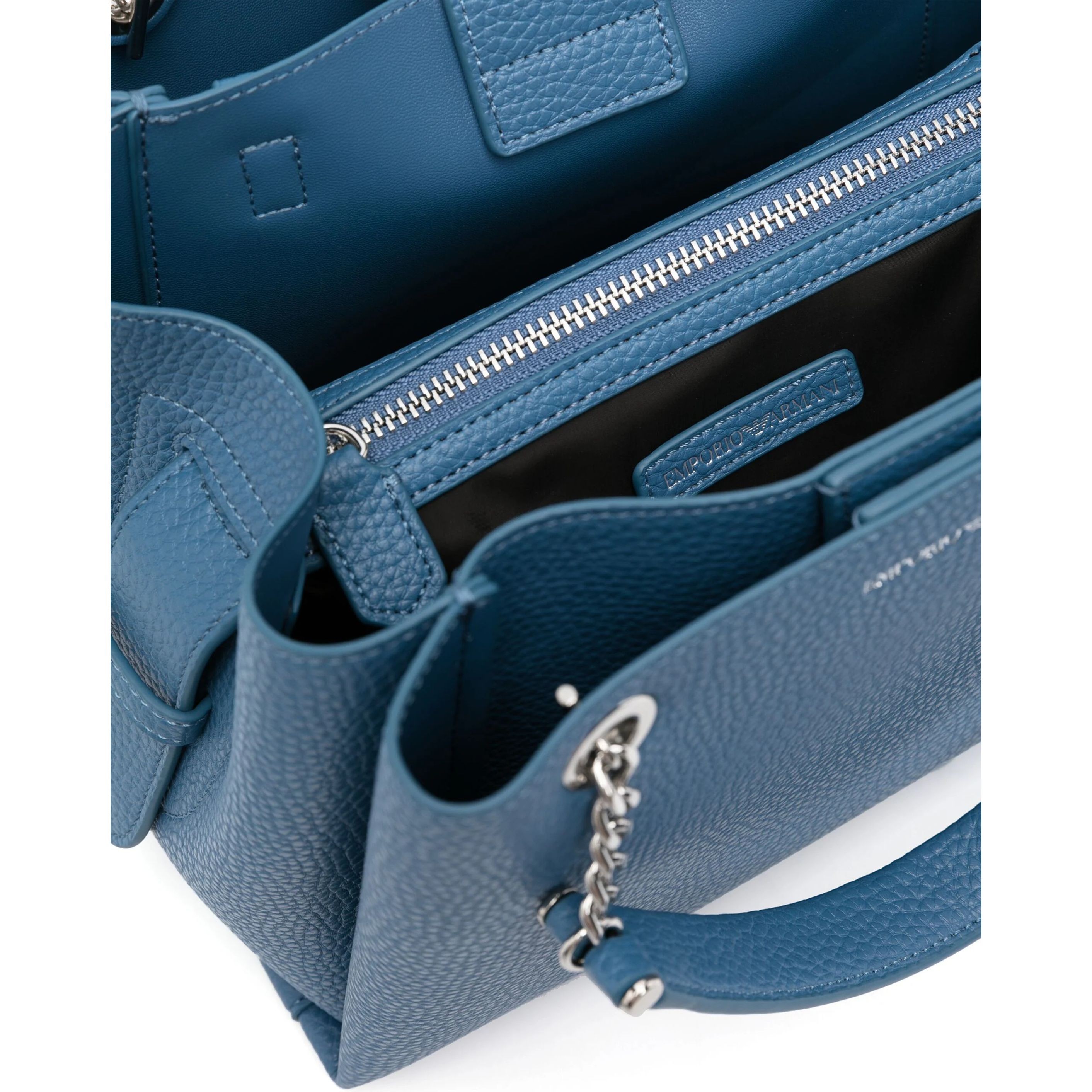 EMPORIO ARMANI Pirkinių krepšys moterims, Mėlyna, Shopping bag 4