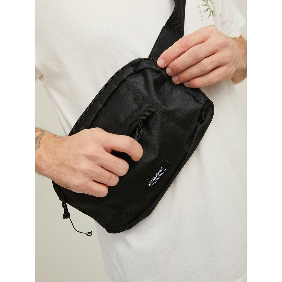 JACK & JONES Rankinė, krepšys vyrams, Juoda, JACANDREW BUMBA 2