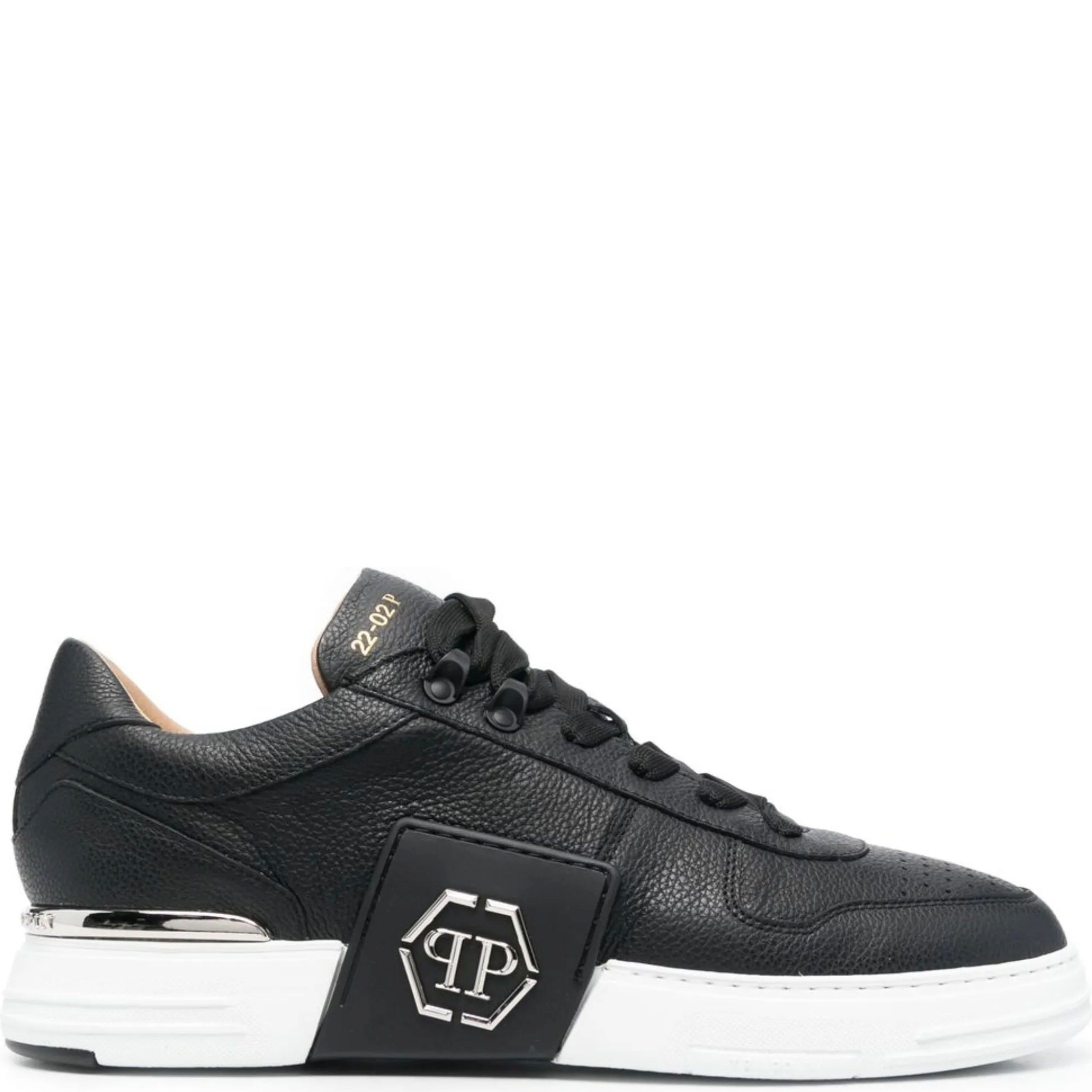 PHILIPP PLEIN Sportiniai bateliai vyrams, Juoda, Lo-top sneakers phantom 2