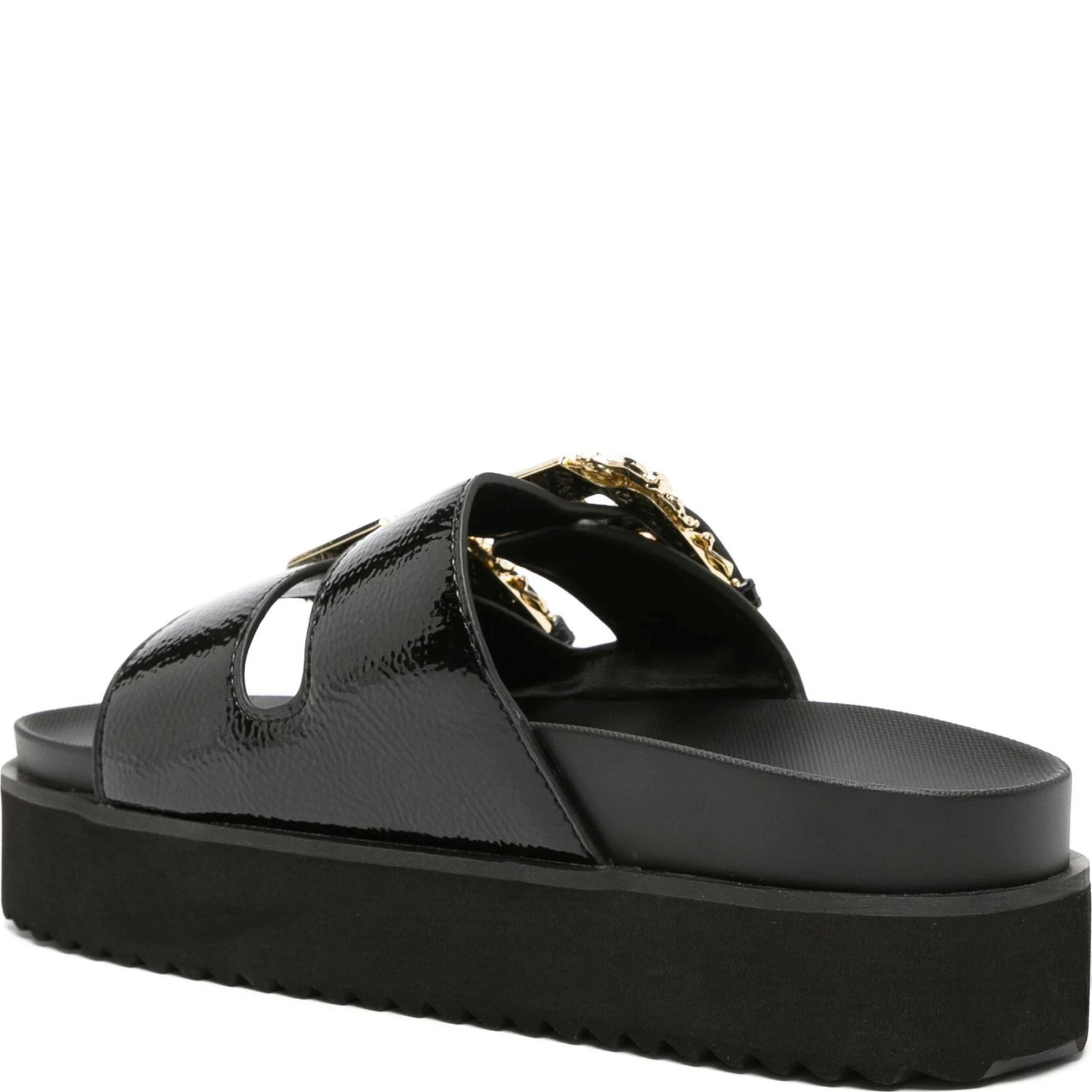 VERSACE JEANS CUTURE Šlepetės moterims, Juoda, Fondo Arizona Slippers 3