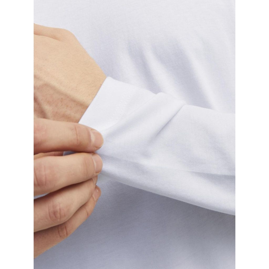 JACK & JONES Marškinėliai ilgom. rankovėmis vyrams, Balta, Noa tee o-neck 4