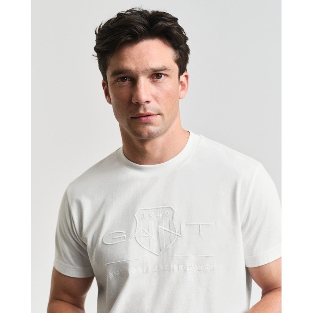 GANT Marškinėliai vyrams, Balta 9
