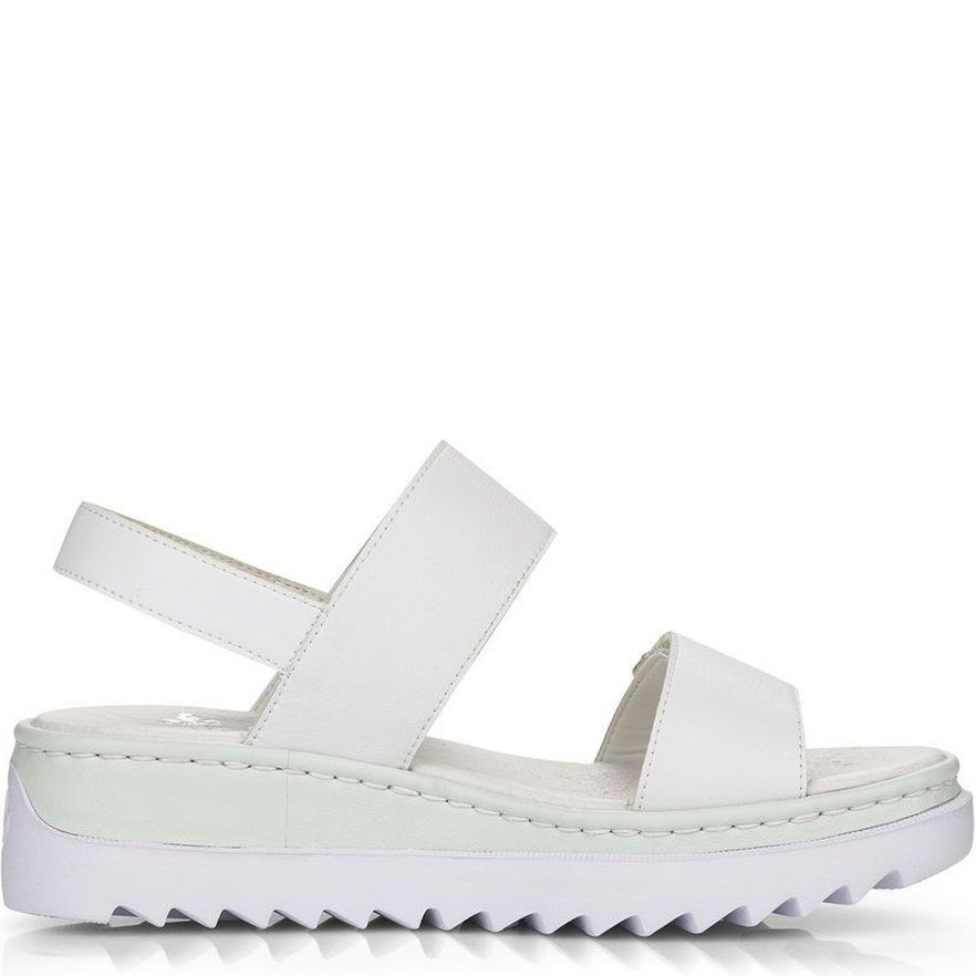 RIEKER Basutės moterims, Balta, SANDALS 3