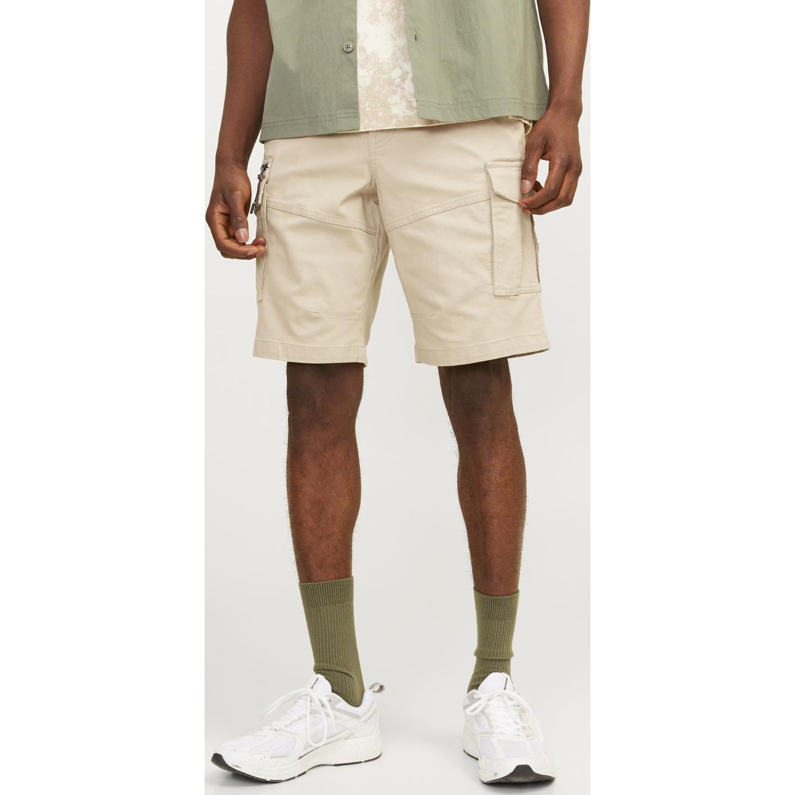 JACK & JONES Šortai vyrams, Žalia, JPSTDEX JJCARGO SHORTS 4