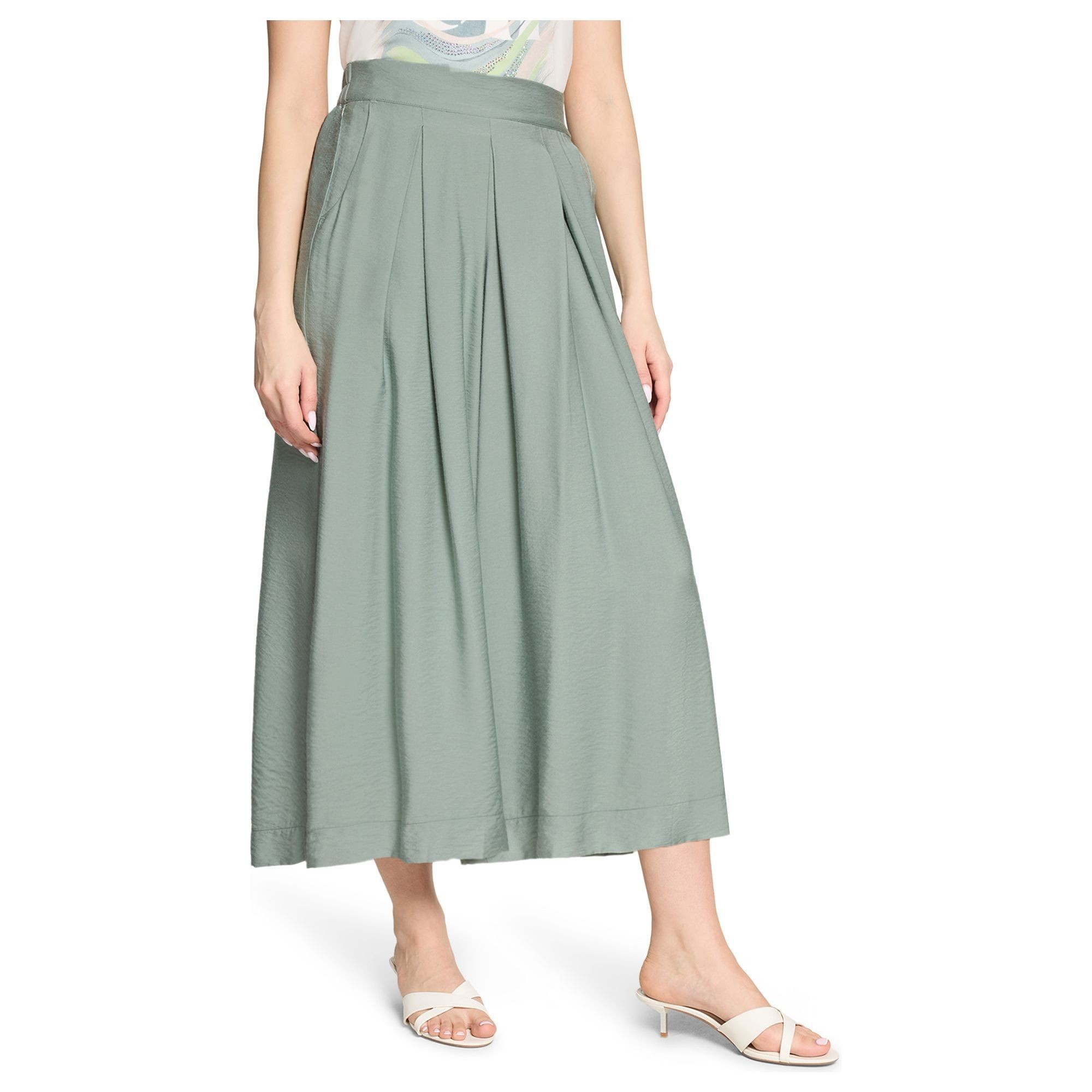 BETTY BARCLAY Midi sijonas moterims, Žalia, Mot.sijonas 3