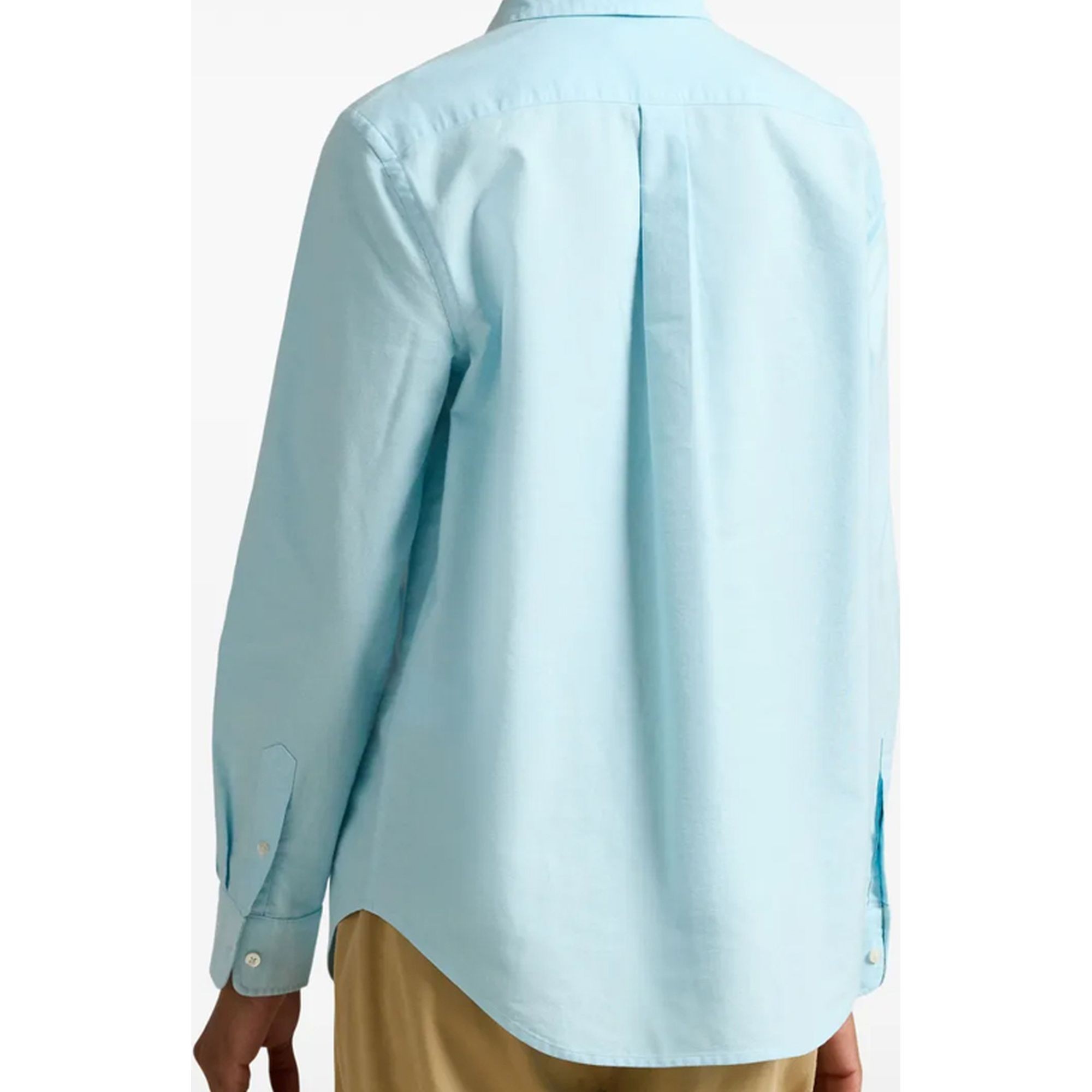 POLO RALPH LAUREN Marškiniai ilgomis rankovėmis moterims, Mėlyna, Long sleeve-button front shirt 3