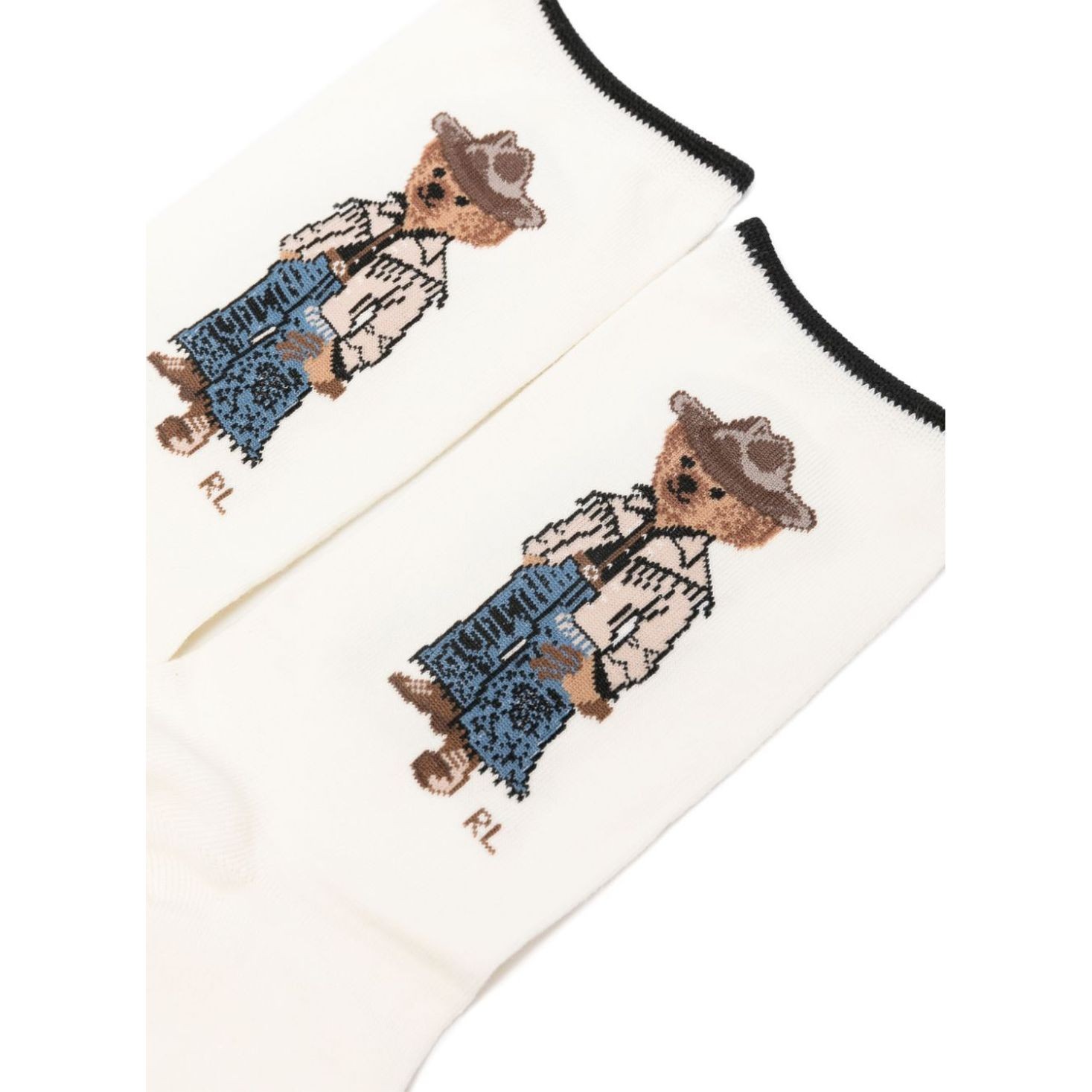 POLO RALPH LAUREN Kojinės moterims, Marga, Western bear crew sock single 2