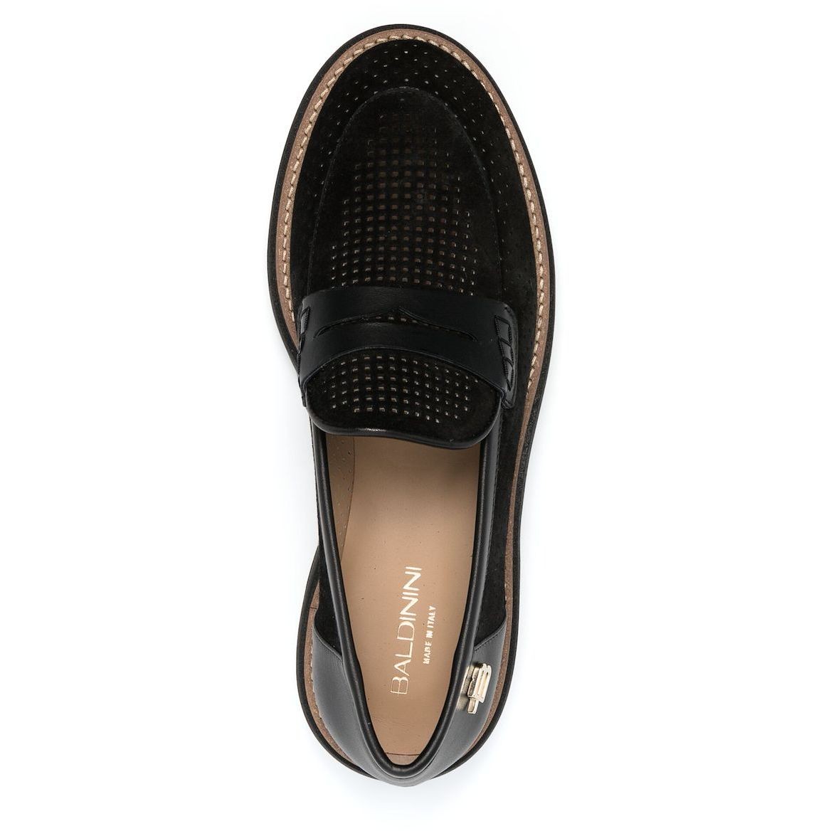 BALDININI Mokasinai moterims, Juoda, Woman mocassin 4