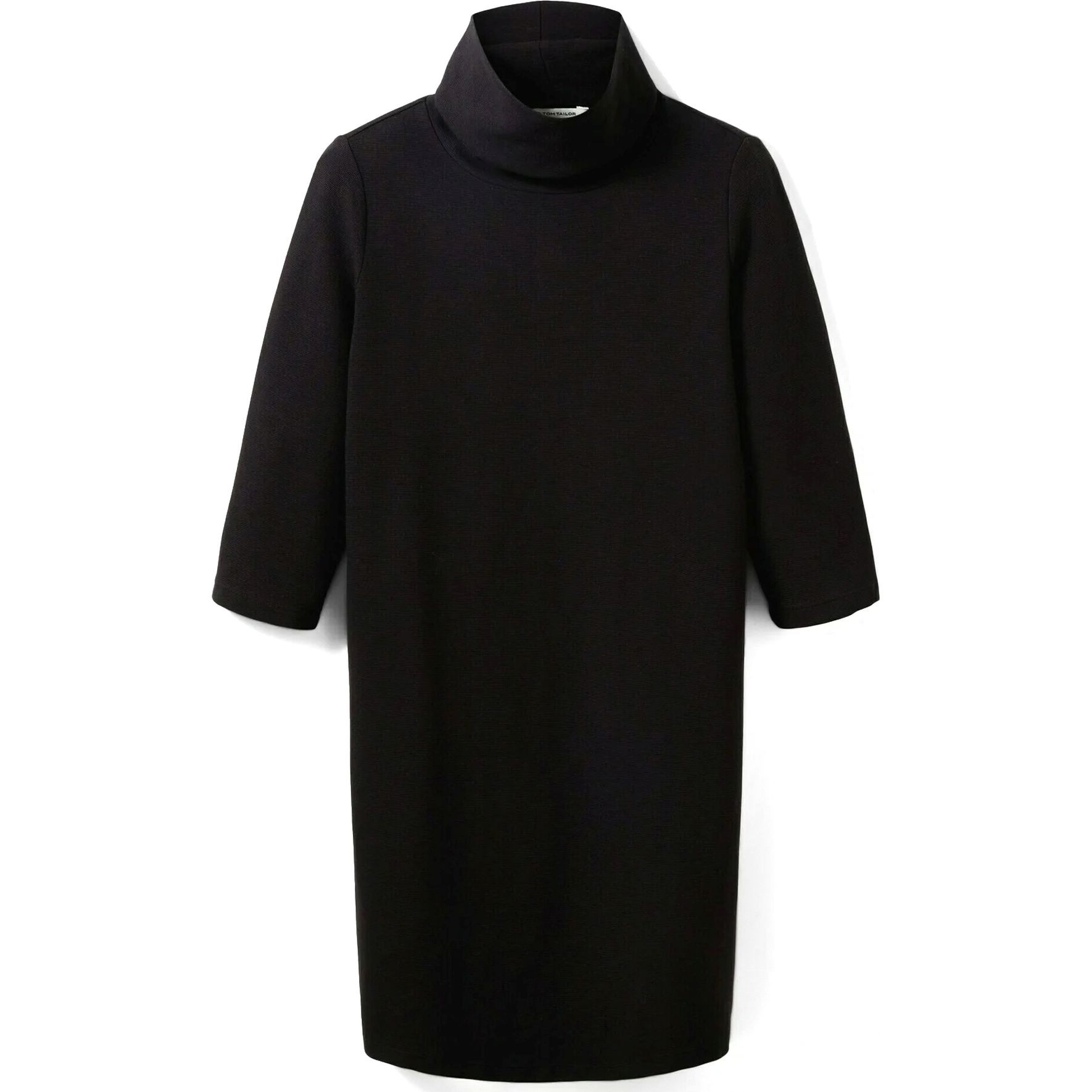 TOM TAILOR Midi suknelė moterims, Juoda, Suknelė