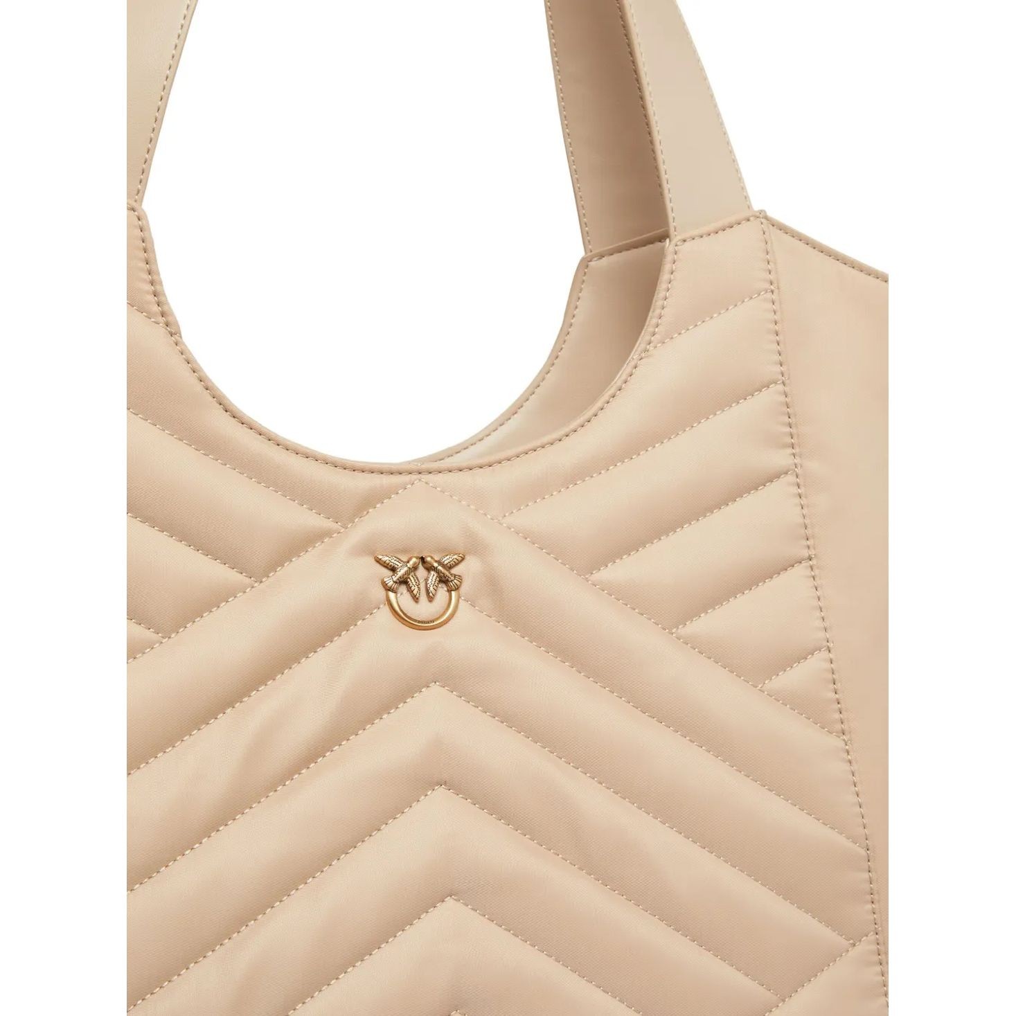 PINKO Pirkinių krepšys moterims, Pilka, Tote bag 3