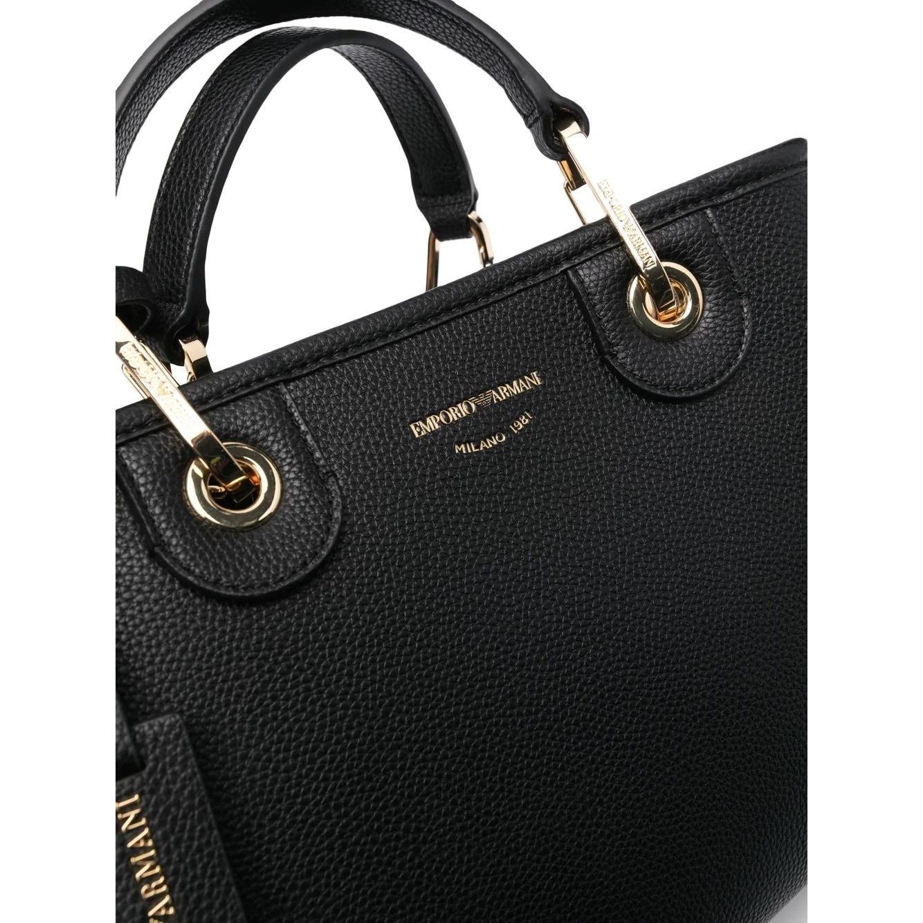 EMPORIO ARMANI Rankinė per petį moterims, Juoda, Shopping bag 3