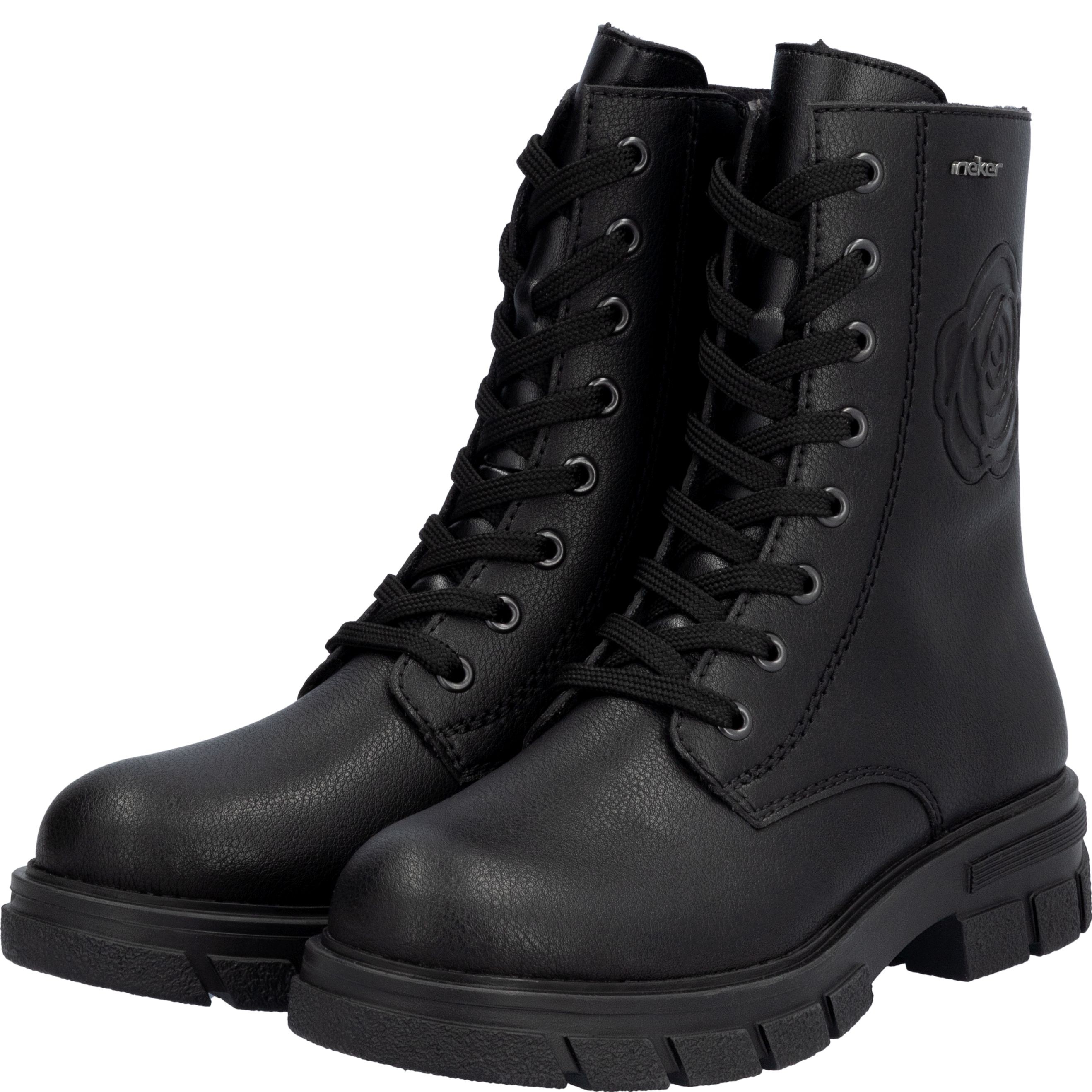 RIEKER Aulinukai moterims, Juoda, Ladies mid height boots 10