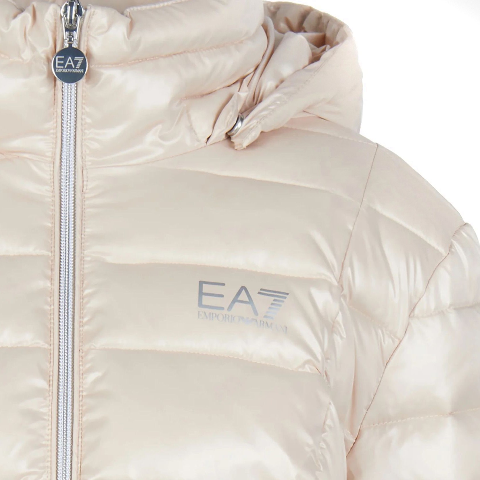 EA7 Pūkinis paltas moterims, Rožinė, Caban coat 3