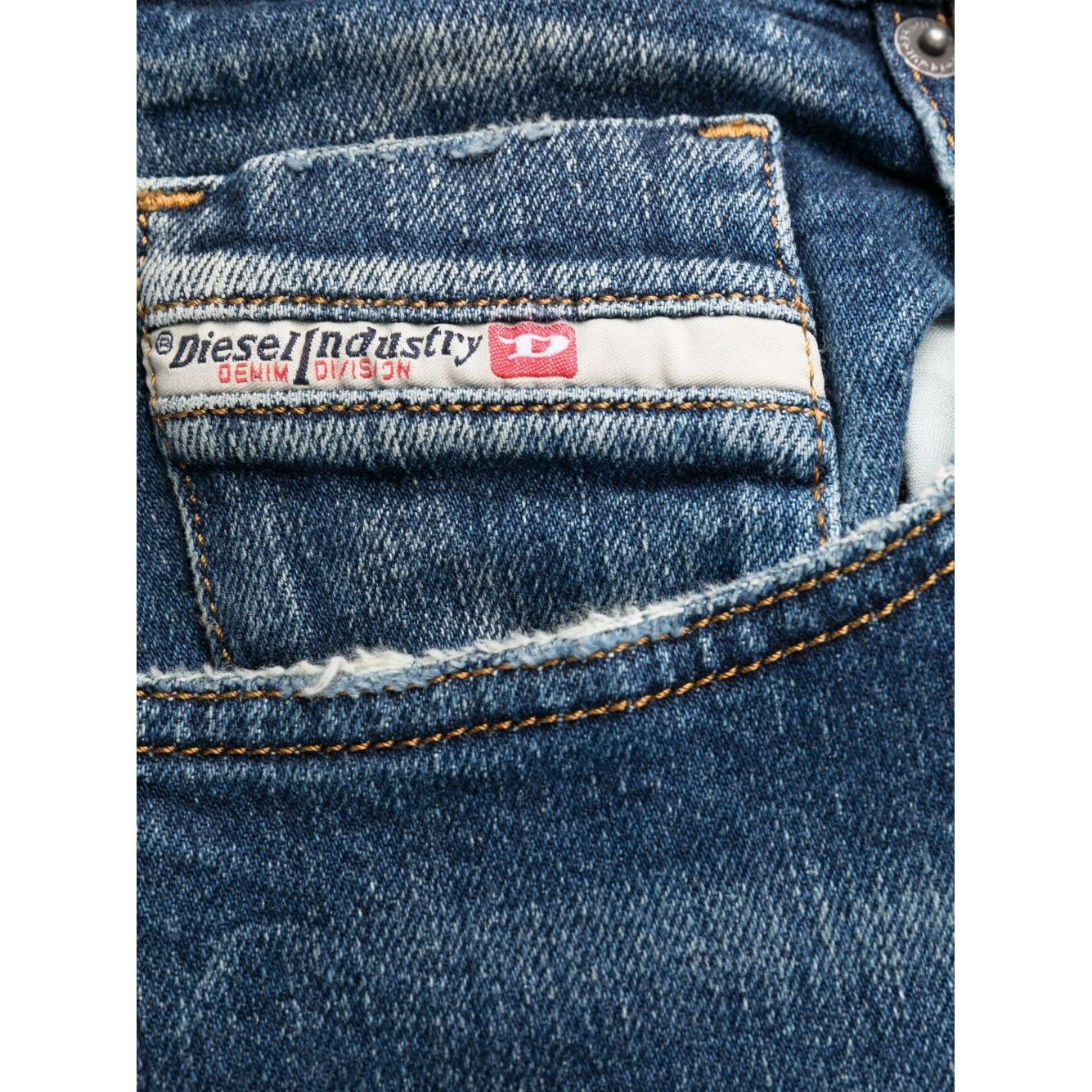 DIESEL Tiesūs džinsai -vyrams, Mėlyna, 2019 d-strukt l.34 trousers 2