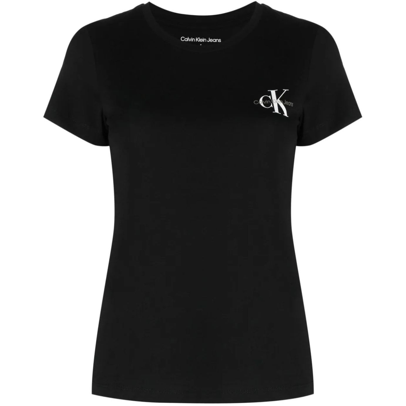 CALVIN KLEIN JEANS Marškinėliai trump. rankovėmis moterims, Juoda, 2-pack monologo slim tee 1