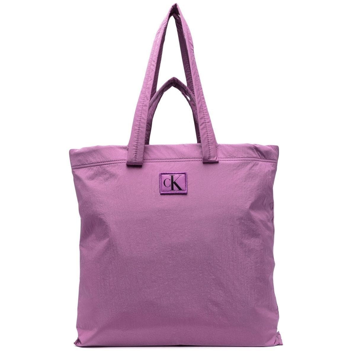 CALVIN KLEIN JEANS Pirkinių krepšys moterims, Violetinė, CITY NYLON SQ REV TOTE38 1