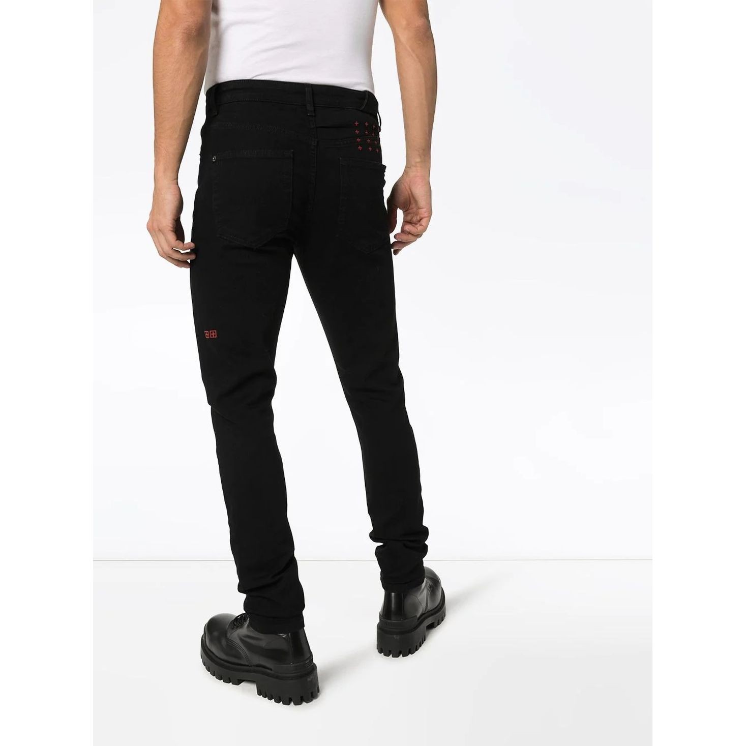 KSUBI Aptempti džinsai vyrams, Juoda, Chitch laid black 3