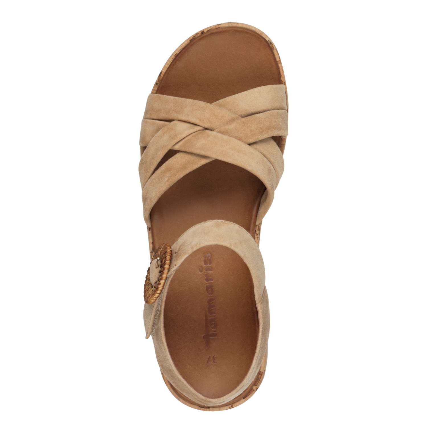 TAMARIS Basutės moterims, Smėlio, Sandals 5