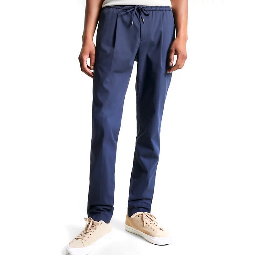 TOMMY HILFIGER Sportinės kelnės vyrams, Mėlyna, Hampton birds eye 1plt po 2