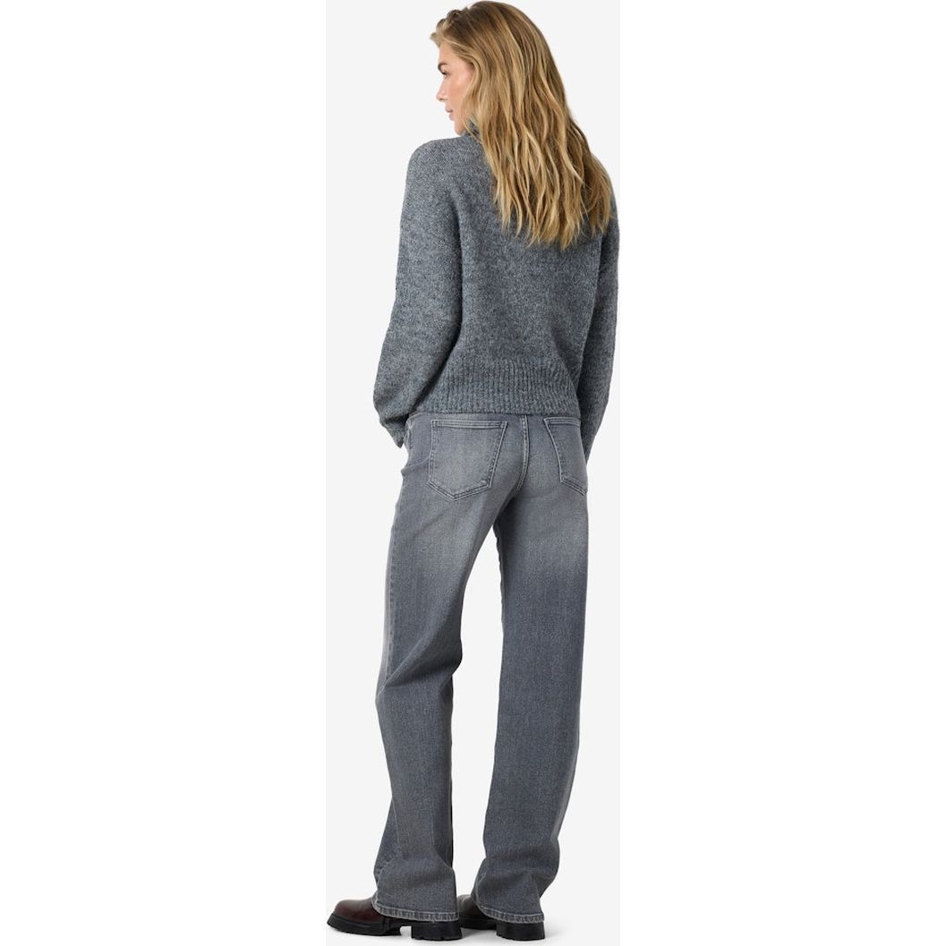 NOISY MAY Platūs džinsai moterims, Pilka, Yolanda wide jeans 4