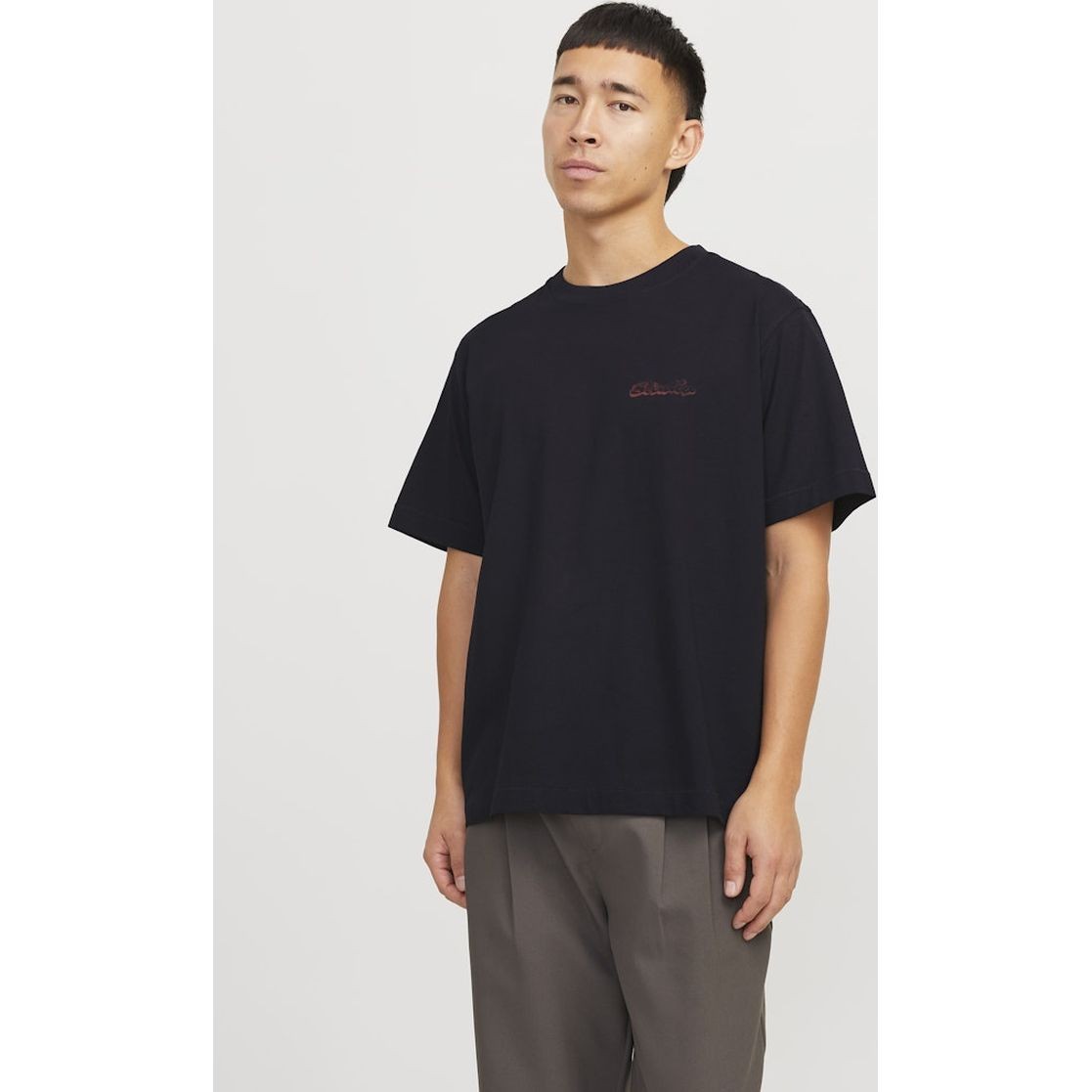 JACK & JONES Marškinėliai vyrams, Juoda, Retiro back tee 4