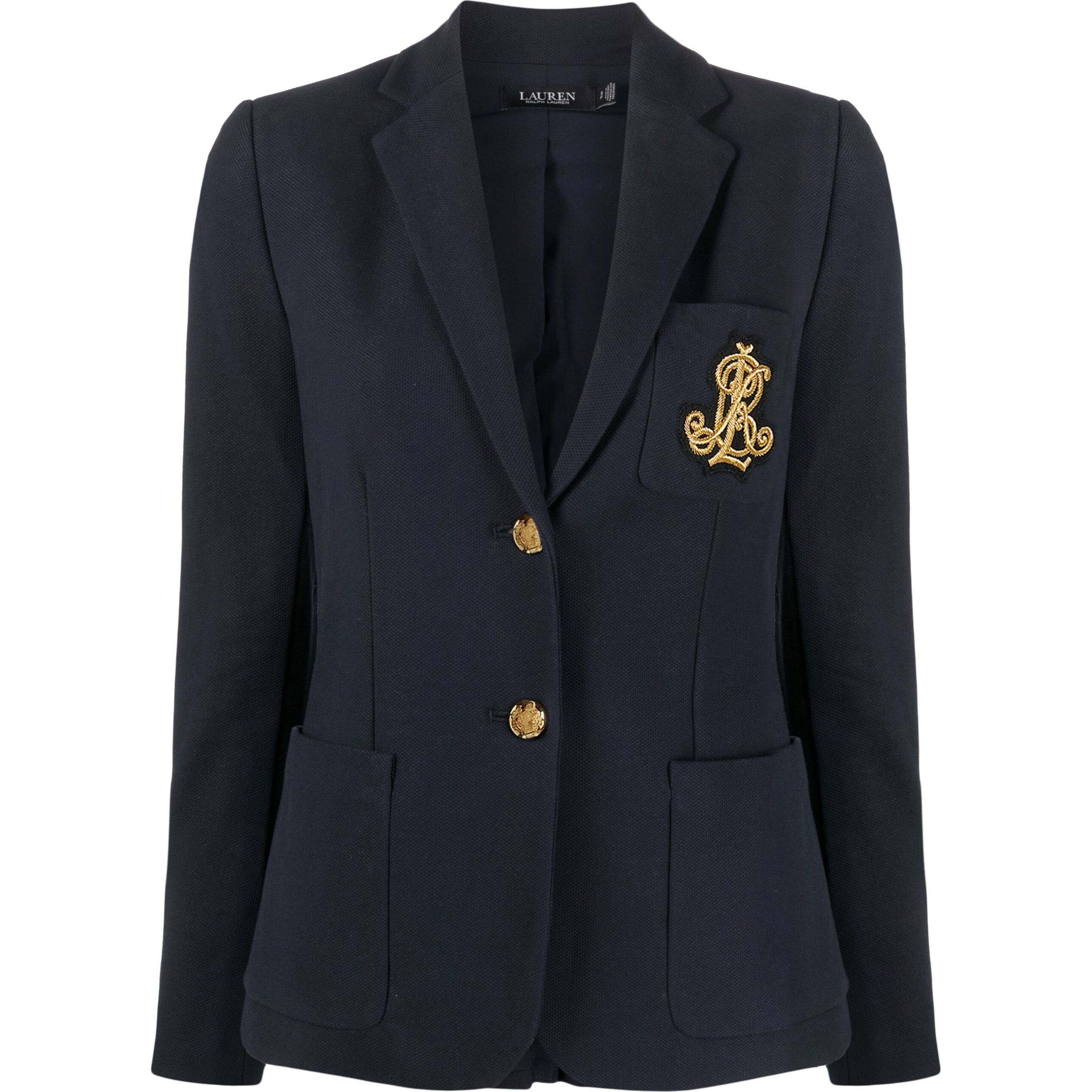 LAUREN RALPH LAUREN Švarkas moterims, Mėlyna, Bullion jacquard blazer