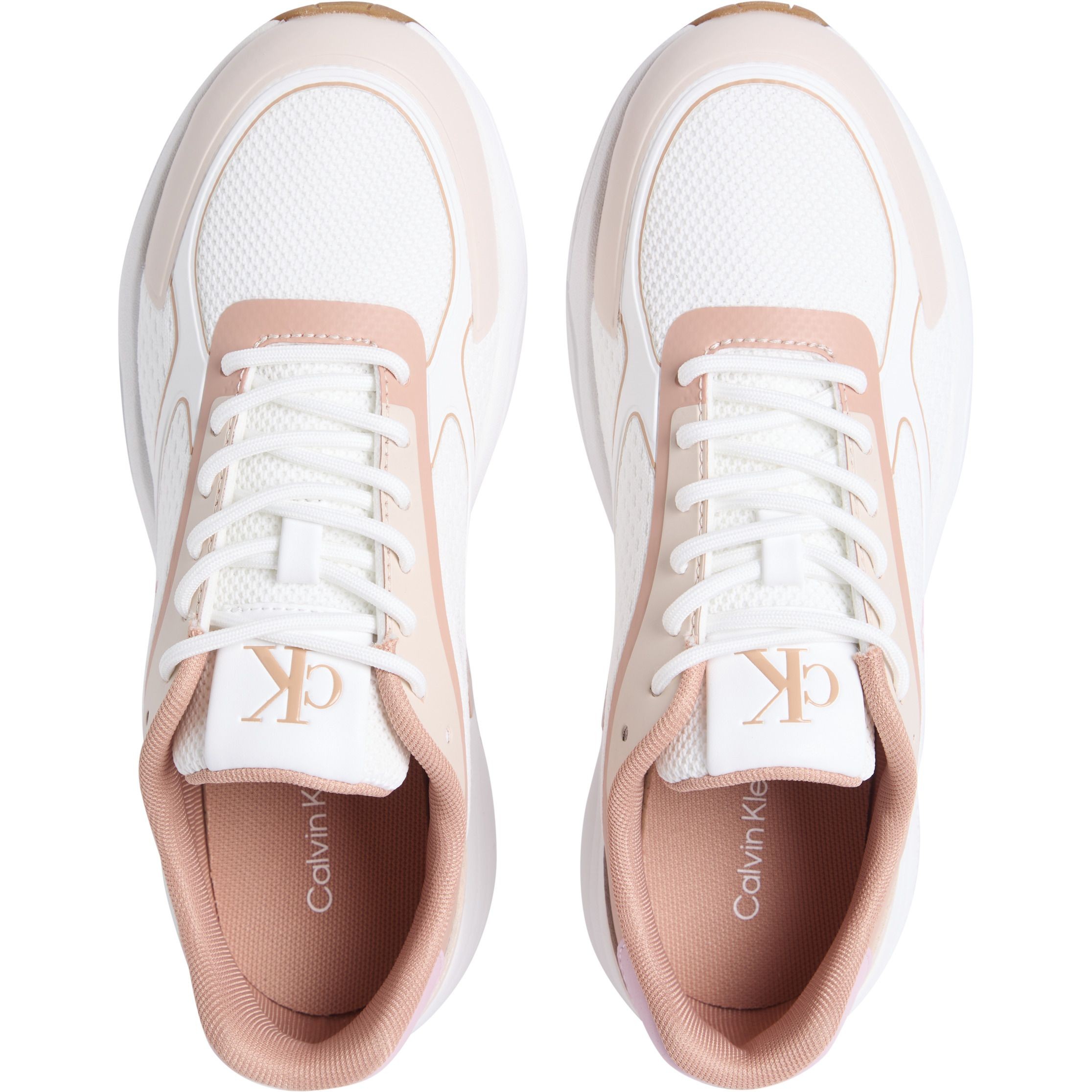 CALVIN KLEIN JEANS Laisvalaikio bateliai moterims, Balta, Retro tennis knit sneaker 3