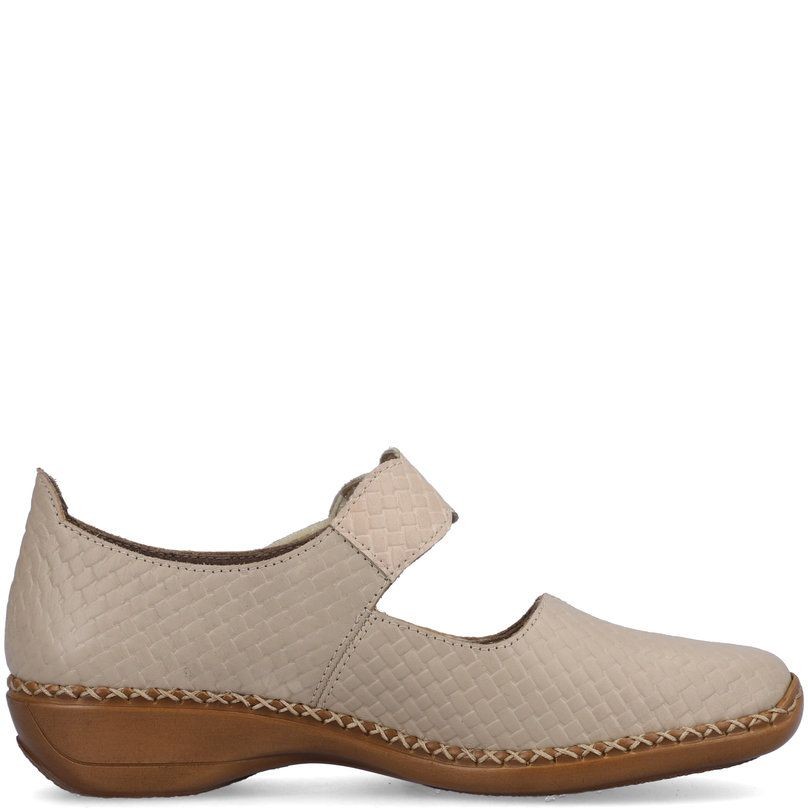 RIEKER Bateliai - moterims, Smėlio, SANDALS 3