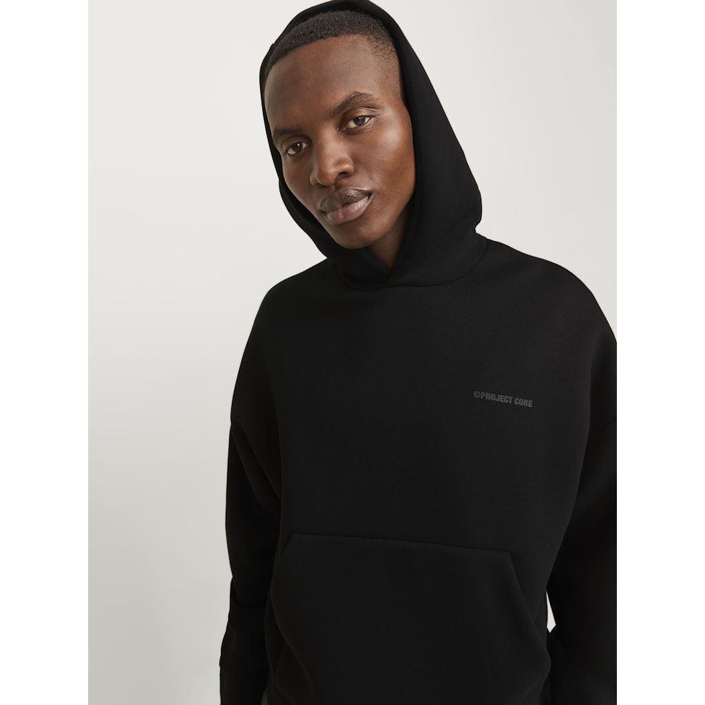 JACK & JONES Džemperis vyrams, Juoda, Kinetic sweat hood 7