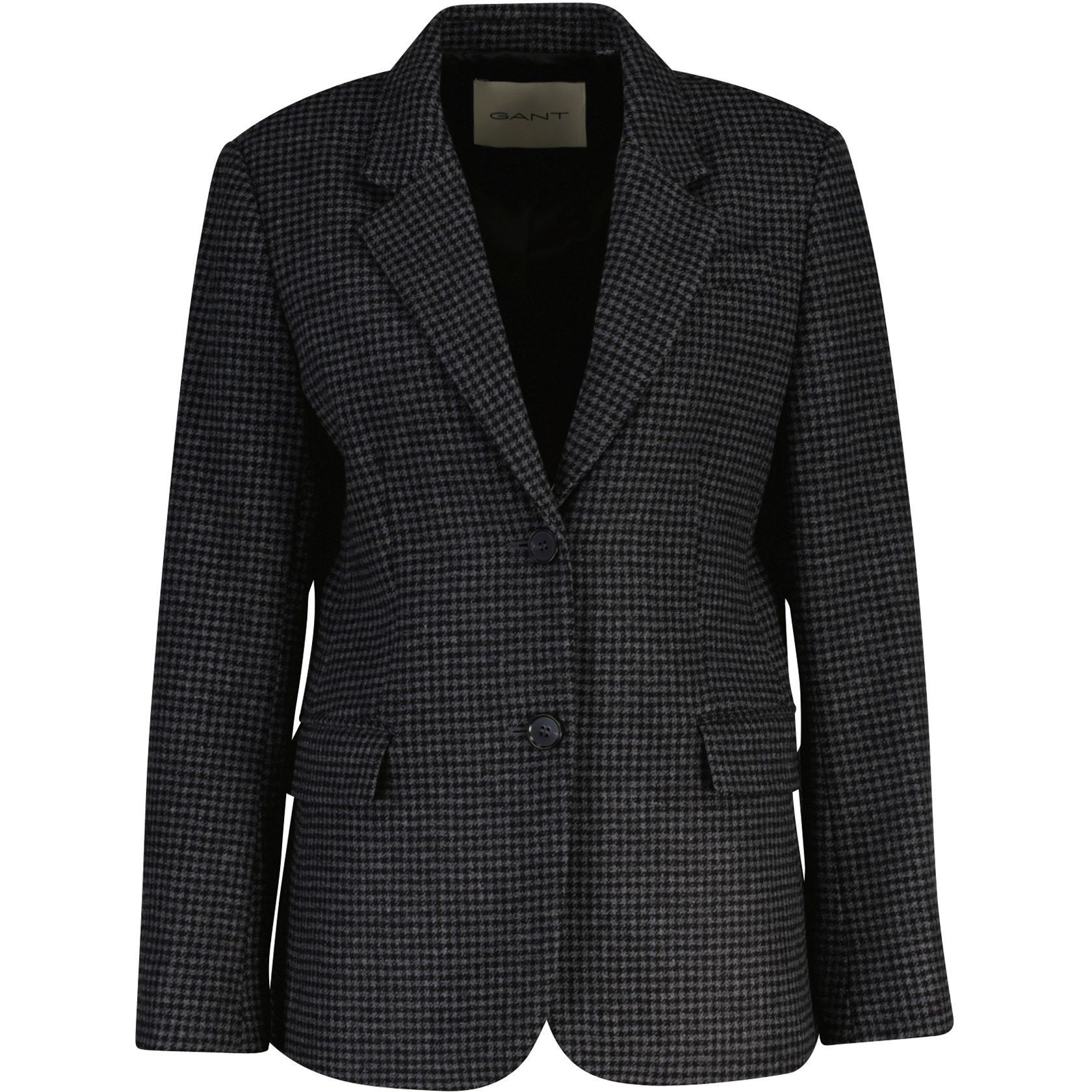 GANT Švarkas moterims, Pilka, reg wool houndstooth blazer 1