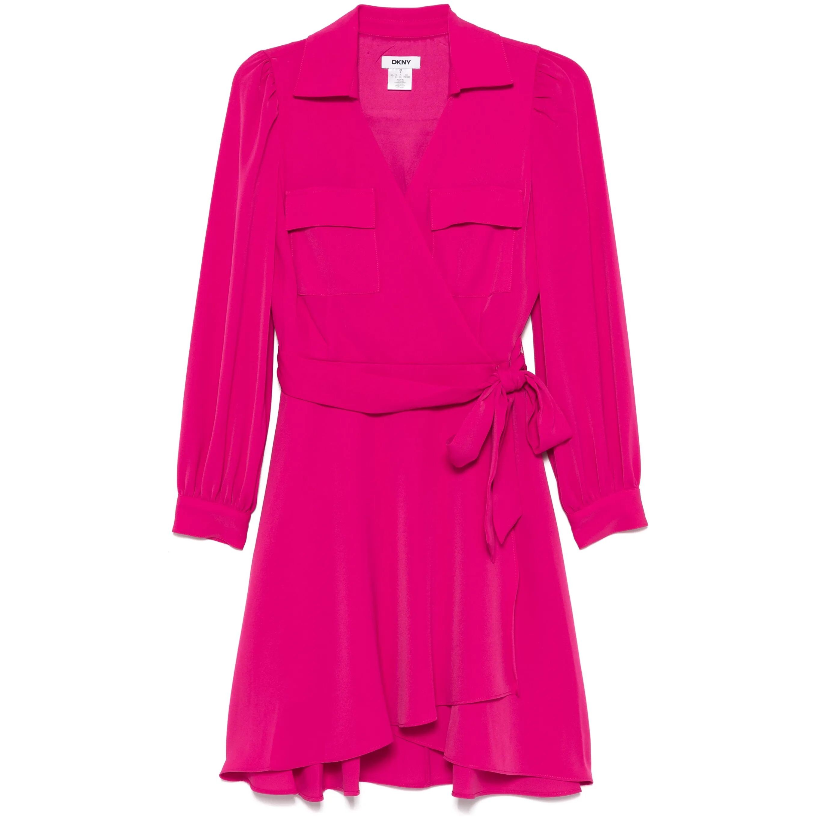 DKNY Mini suknelė moterims, Mėlyna, Balloon sleeve dress 1