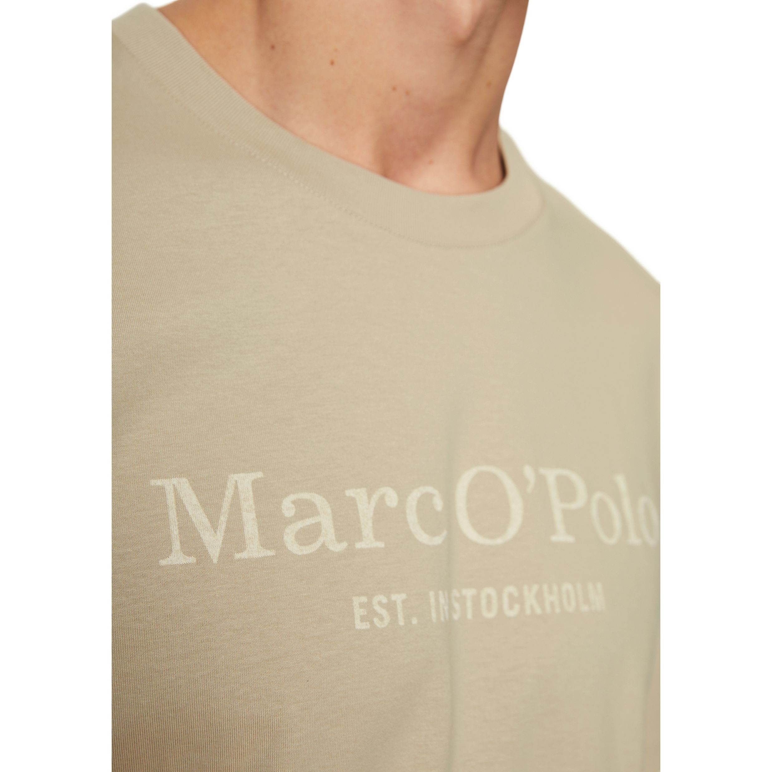 MARC O'POLO Marškinėliai vyrams, Smėlio 4