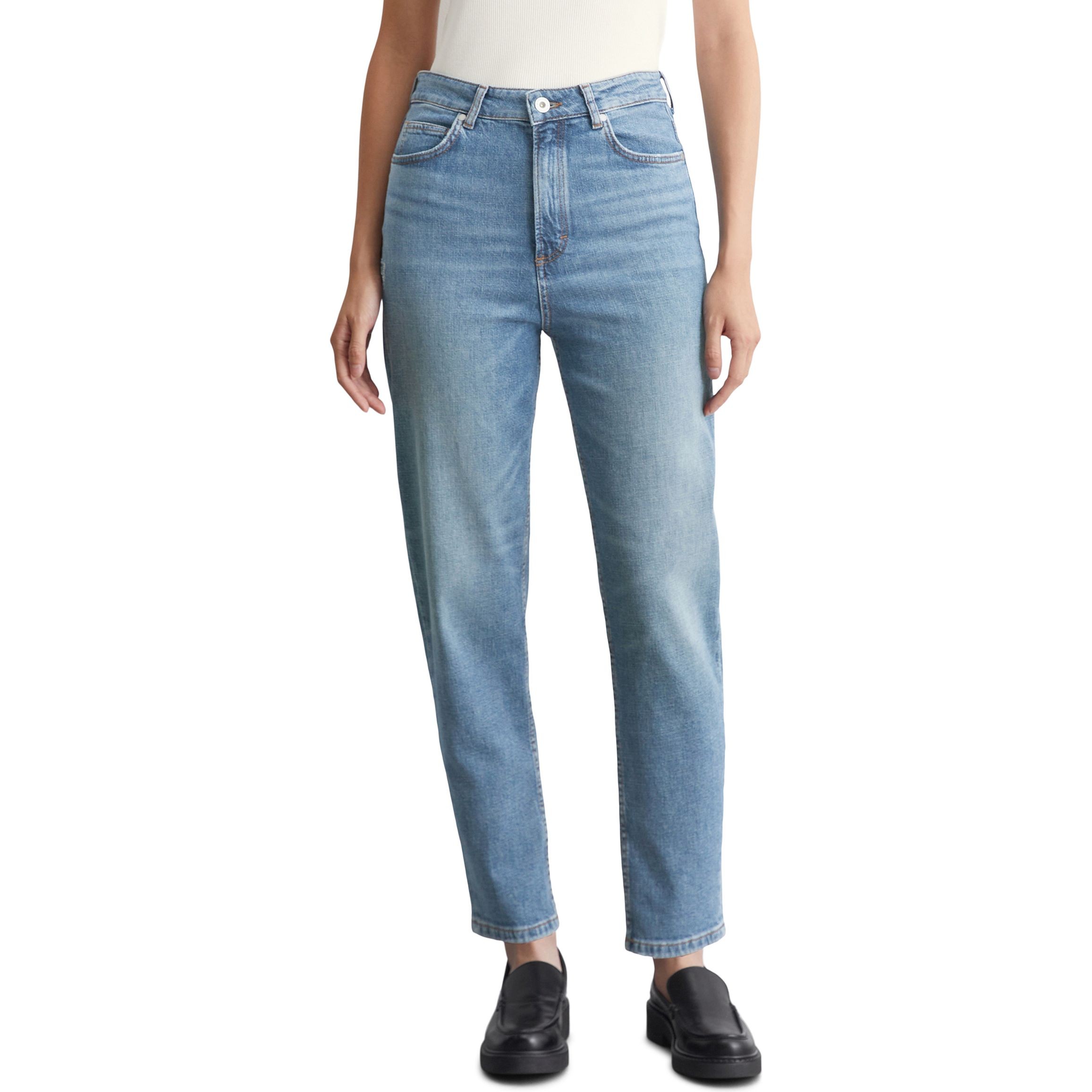 MARC O'POLO Tiesūs džinsai moterims, Mėlyna, Straight M08915612037 2