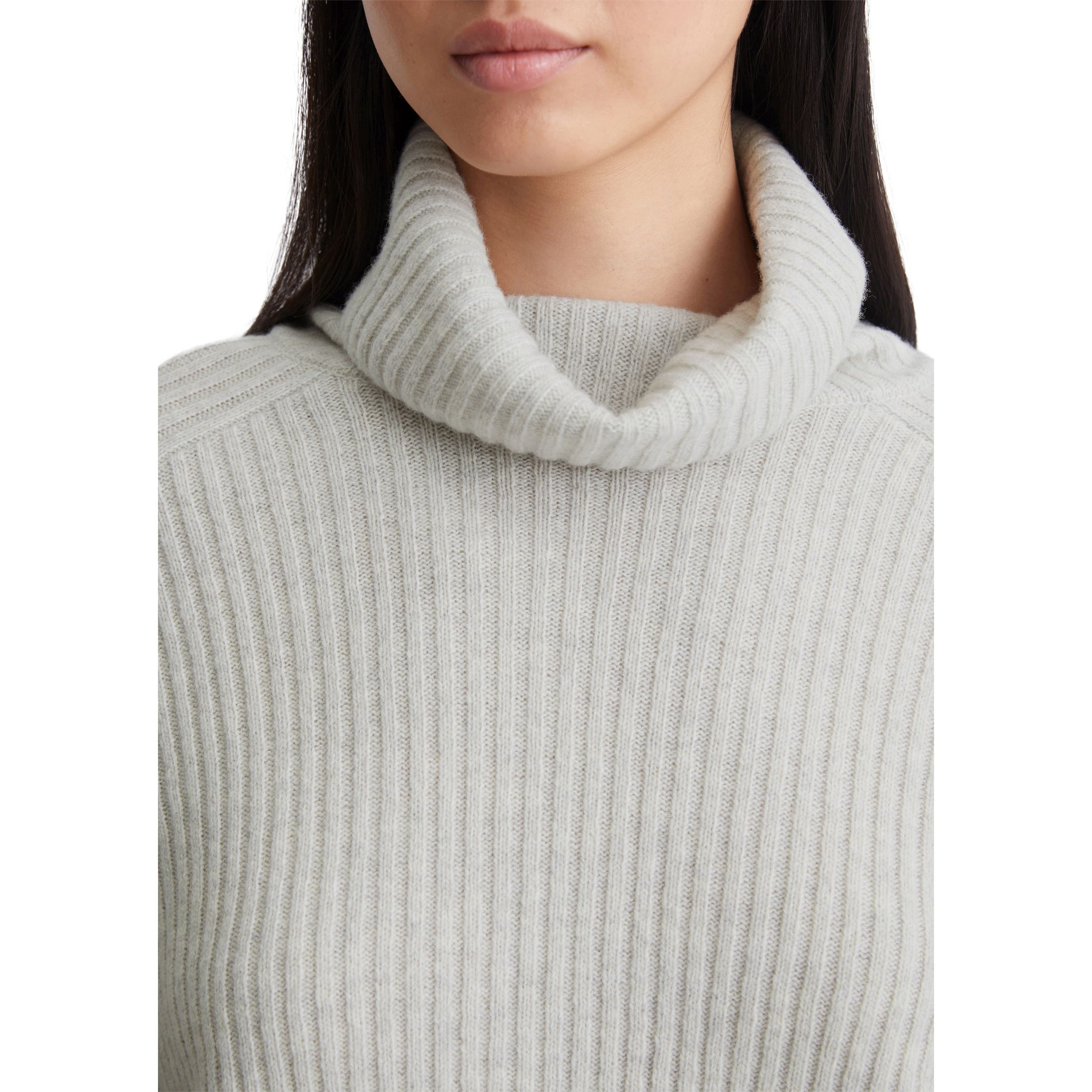 MARC O'POLO Megztinis su kaklu moterims, Pilka, Turtleneck 410621160585 4