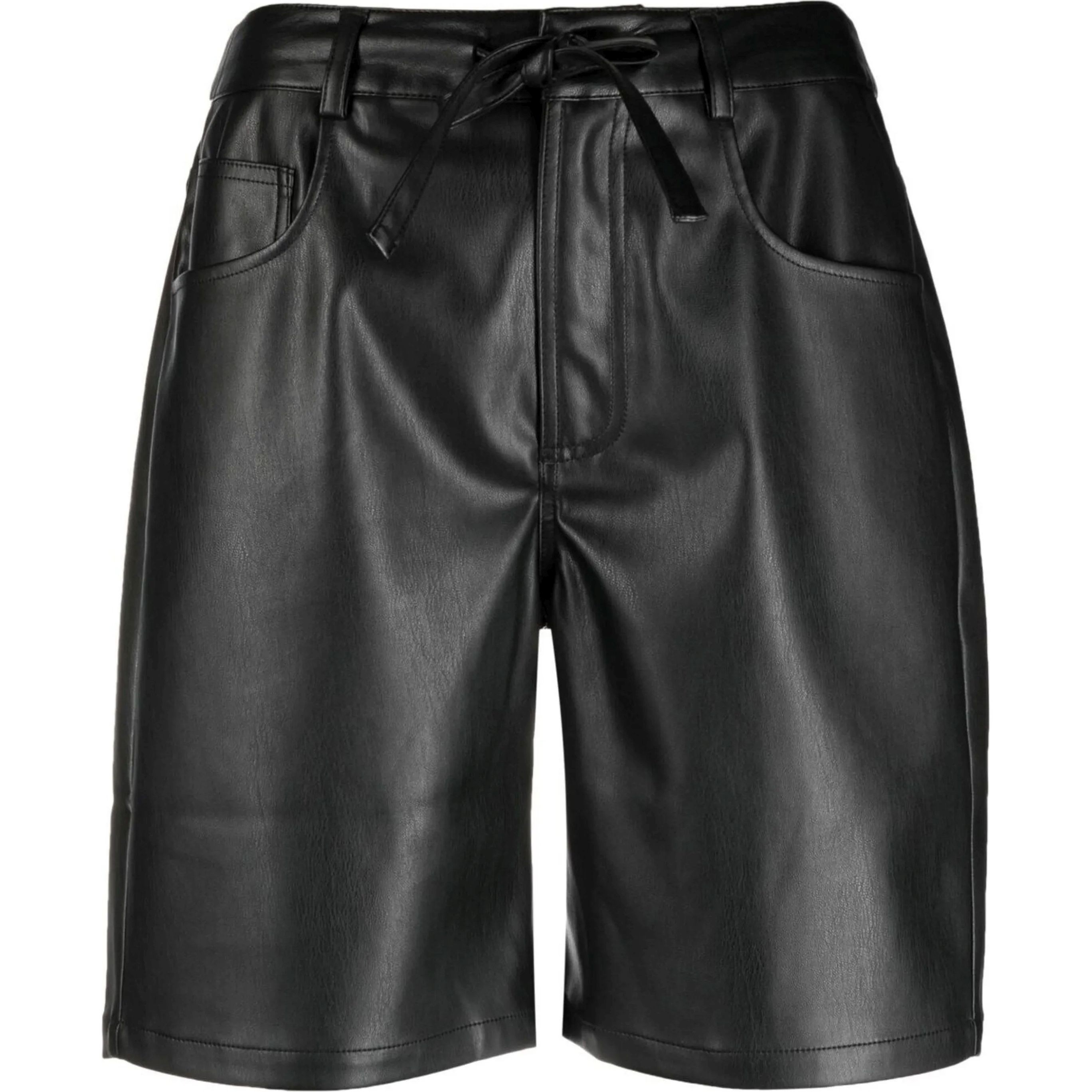 PROENZA SCHOULER Šortai moterims, Juoda, Faux leather shorts 1