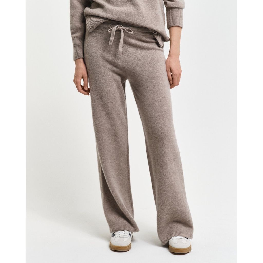 GANT Megztos kelnės moterims, Pilka, Wool knitted pants 4