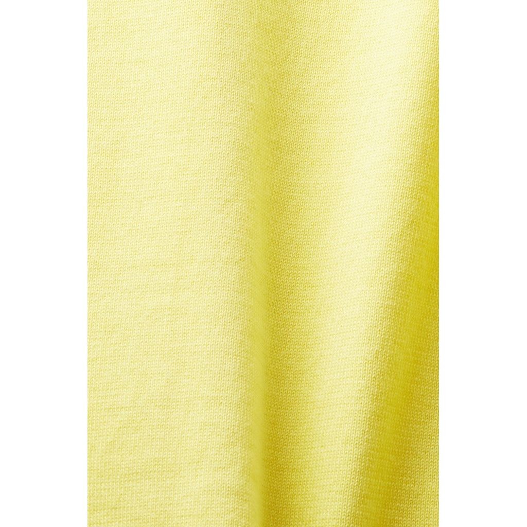 ESPRIT Kardiganas moterims, Geltona, v-neck cotton cardigan 4