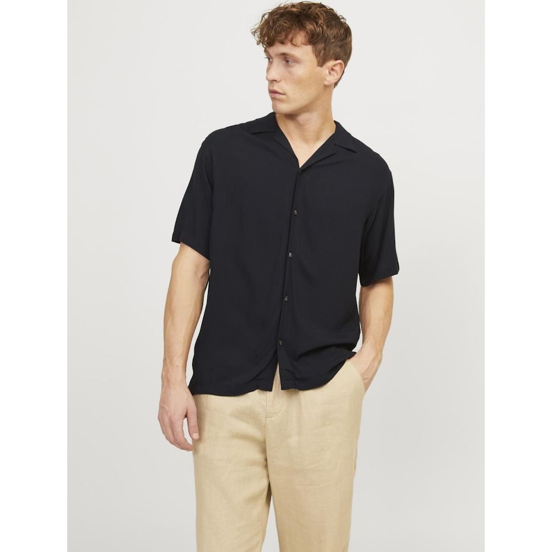 JACK & JONES Marškiniai vyrams, Juoda, Jjejeff shirts 2