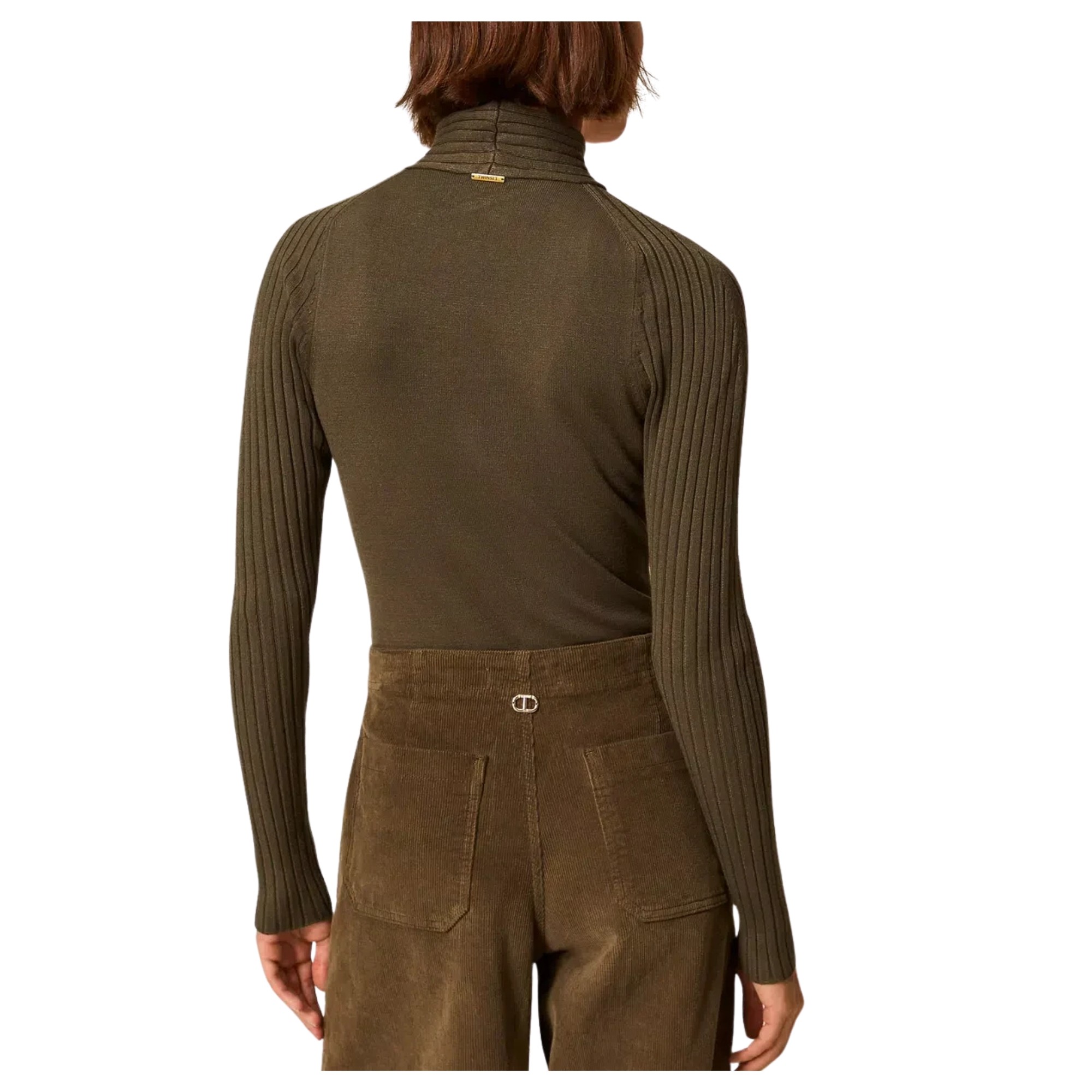 TWINSET Megztinis moterims, Žalia, Pullover 3