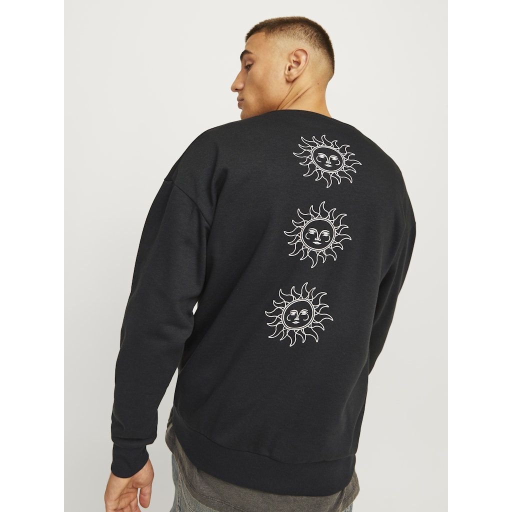 JACK & JONES Megztinis vyrams, Juoda, Mystic sweat crew neck 8