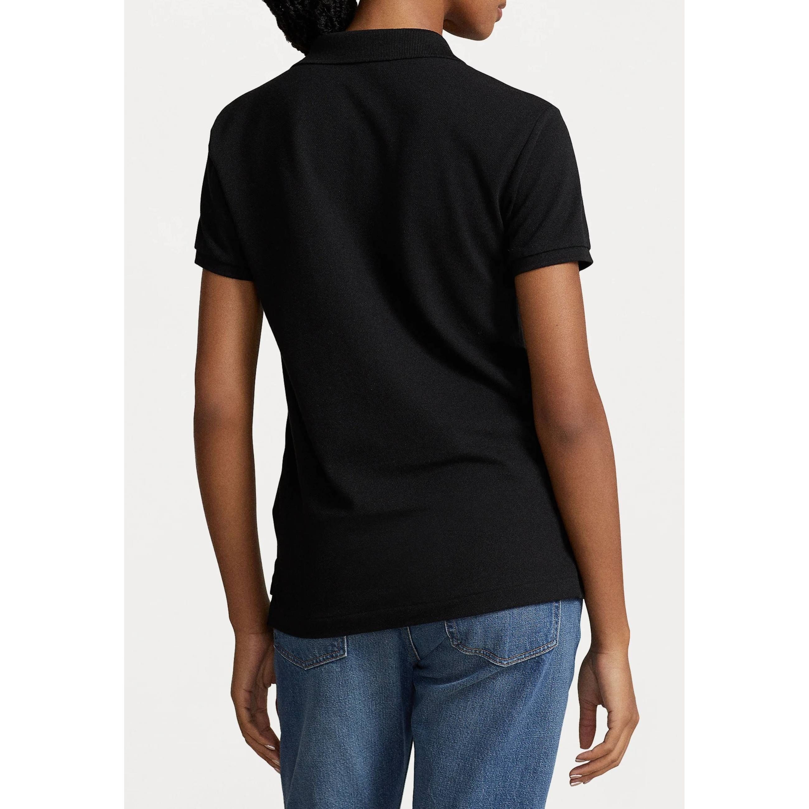 POLO RALPH LAUREN Polo marškiniai trumpos rank. moterims, Juoda, Short sleeve polo shirt 3