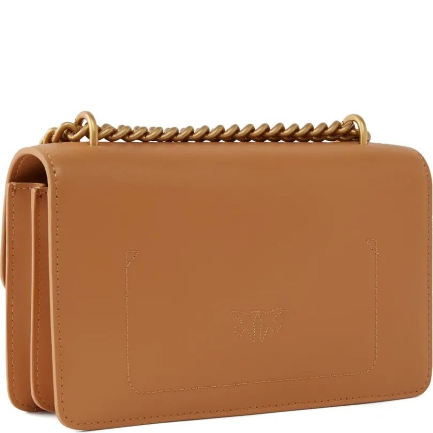 PINKO Rankinė per petį moterims, Geltona, Love one mini shoulder bag 2