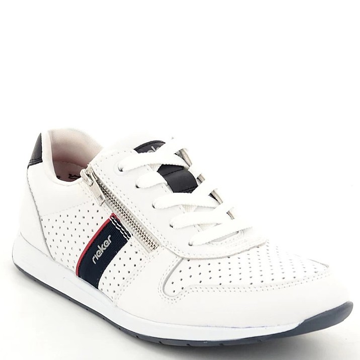 RIEKER Laisvalaikio bateliai vyrams, Balta, LEISURE 1